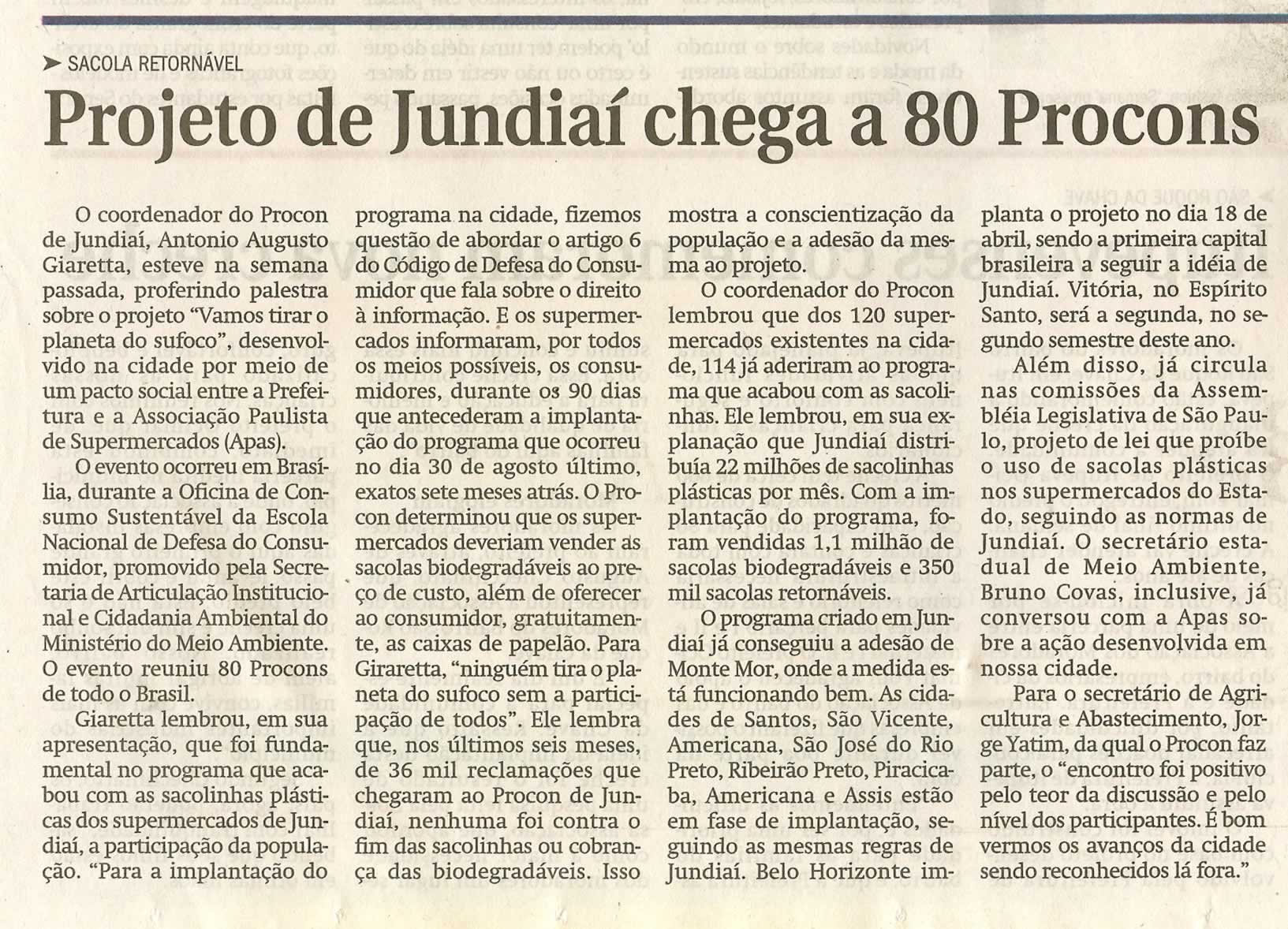 Jornal de Jundiaí - 30/03/2011