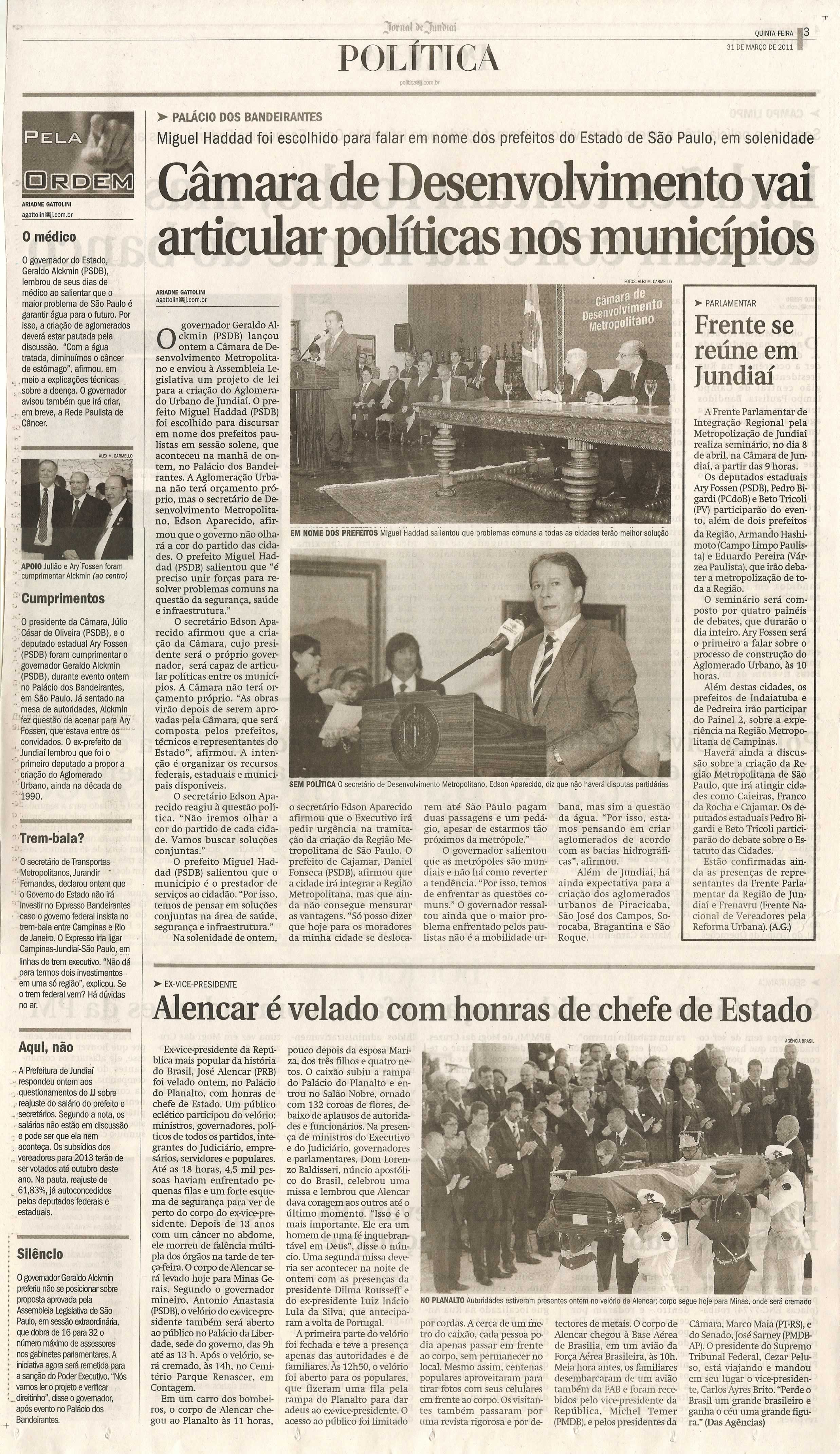 Jornal de Jundiaí - 31/03/2011
