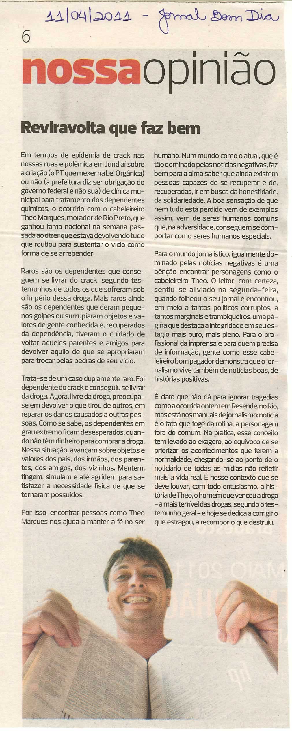 Bom Dia Jundiaí - 11/04/2011