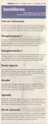 Bom Dia Jundiaí - 11/04/2011