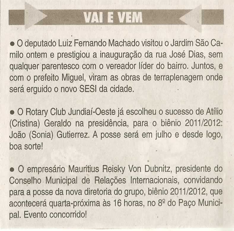 Jornal da Cidade - 10/04/2011
