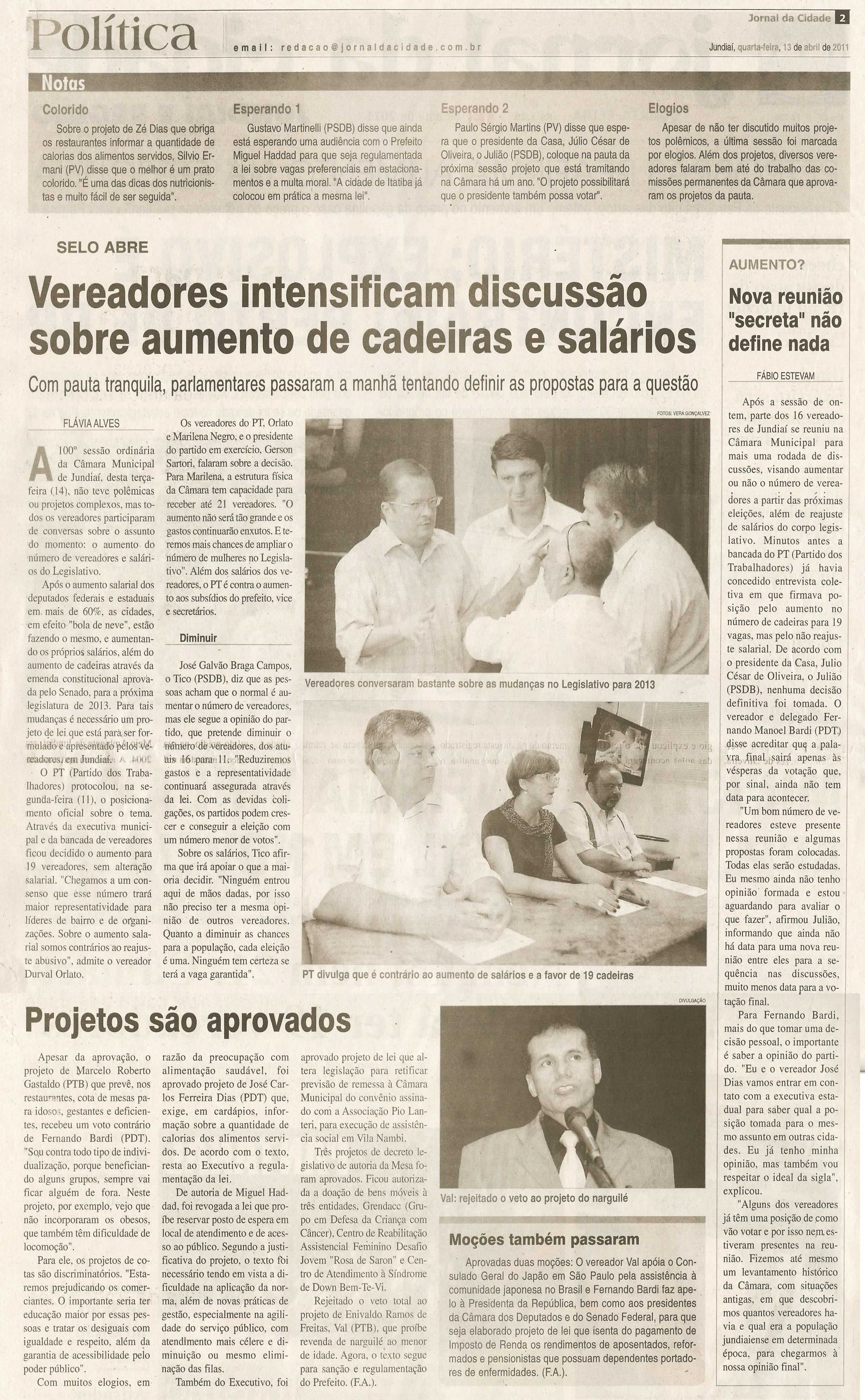 Jornal da Cidade - 13/04/2011