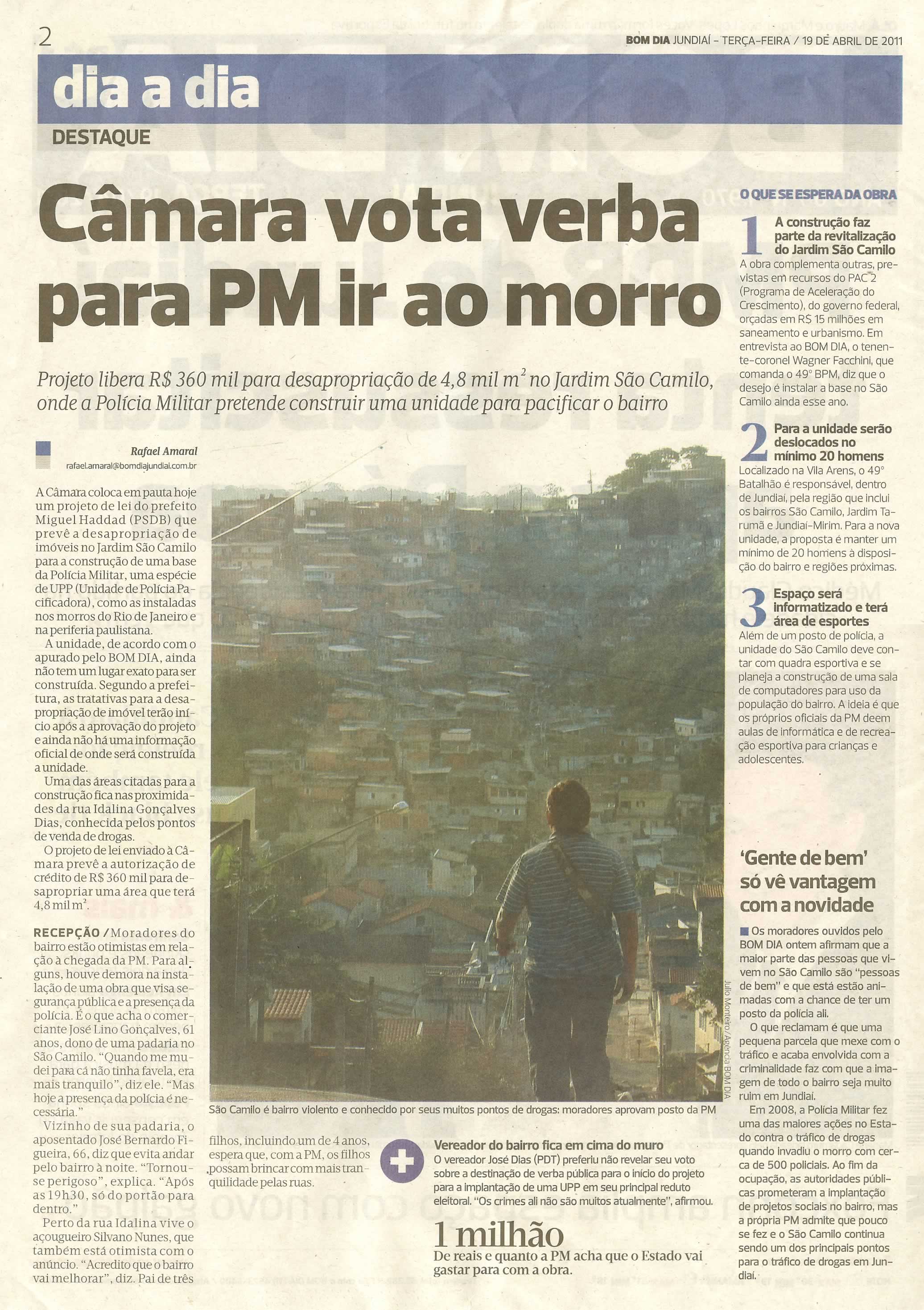 Bom Dia Jundiaí - 19/04/2011