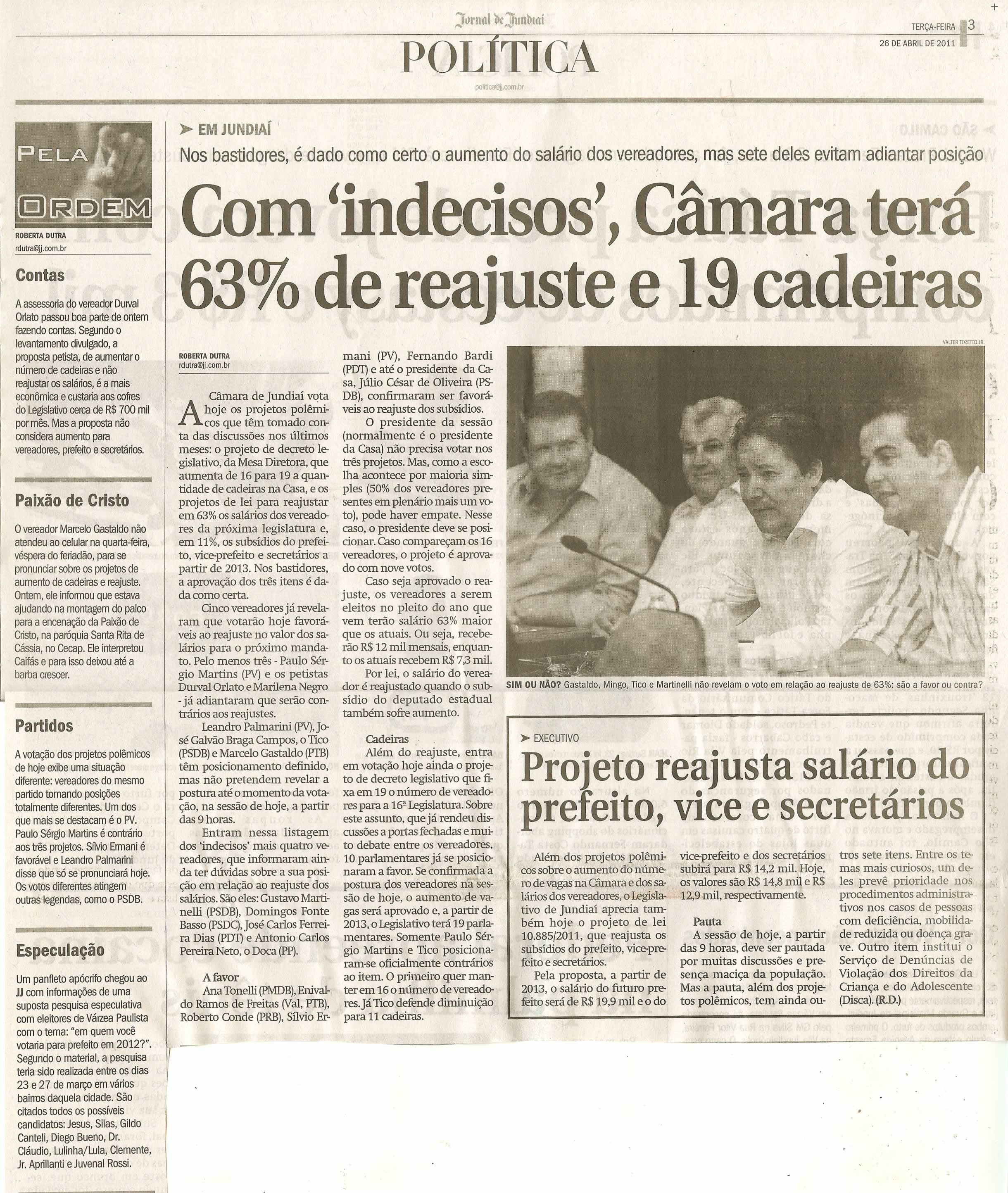 Jornal de Jundiaí - 26/04/2011