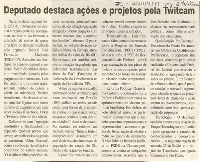 Jornal da Cidade - 26/04/2011
