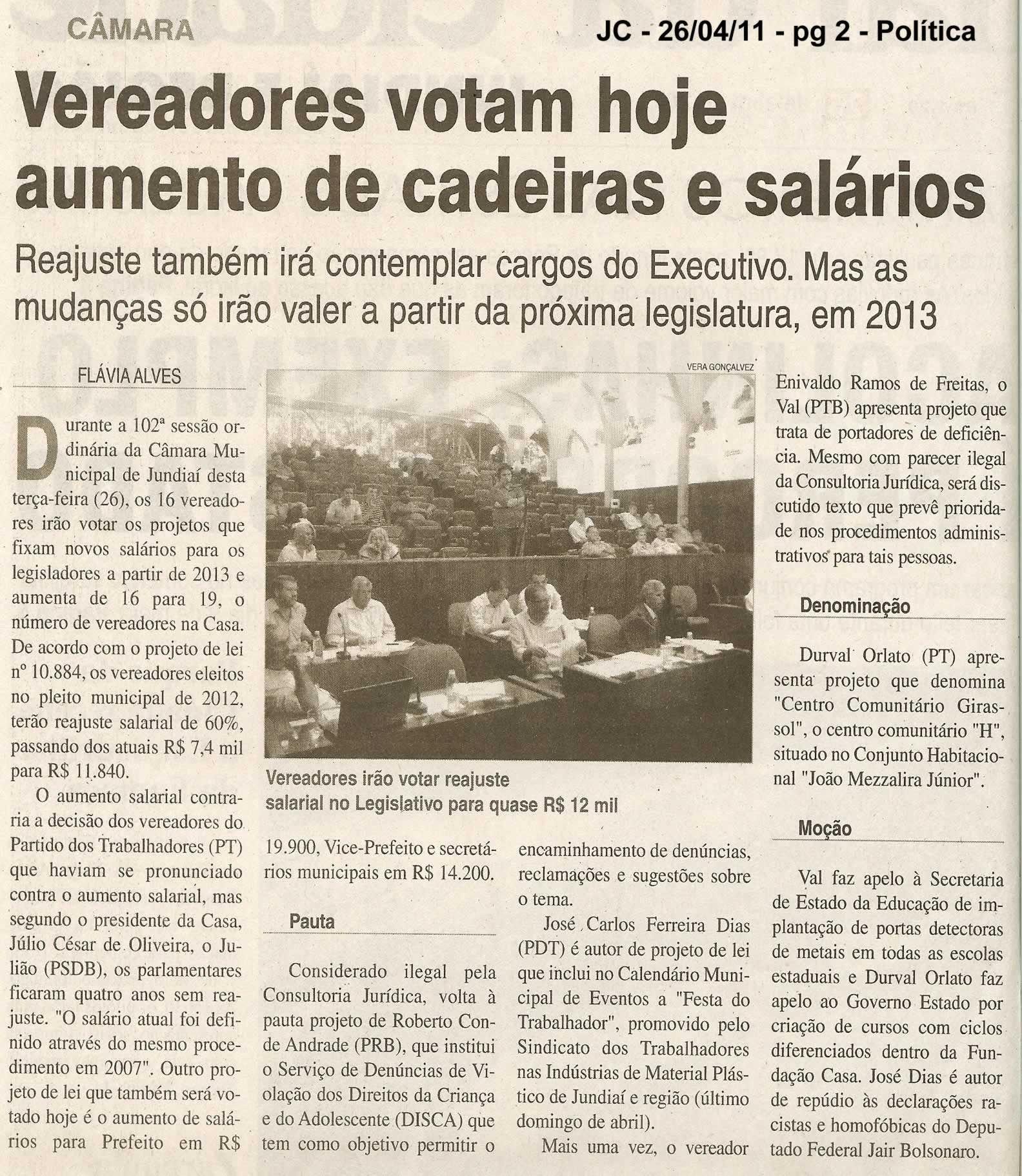 Jornal da Cidade - 26/04/2011
