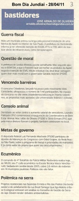 Bom Dia Jundiaí - 28/04/2011