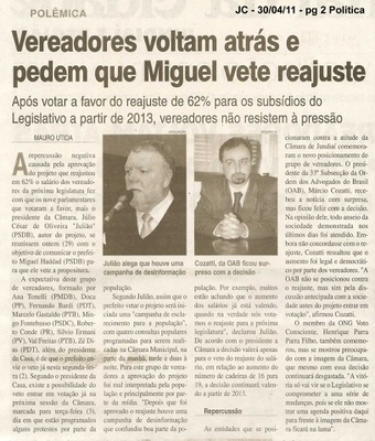 Jornal da Cidade - 30/04/2011