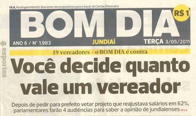 Bom Dia Jundiaí - 03/05/2011