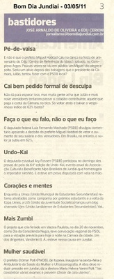 Bom Dia Jundiaí - 03/05/2011