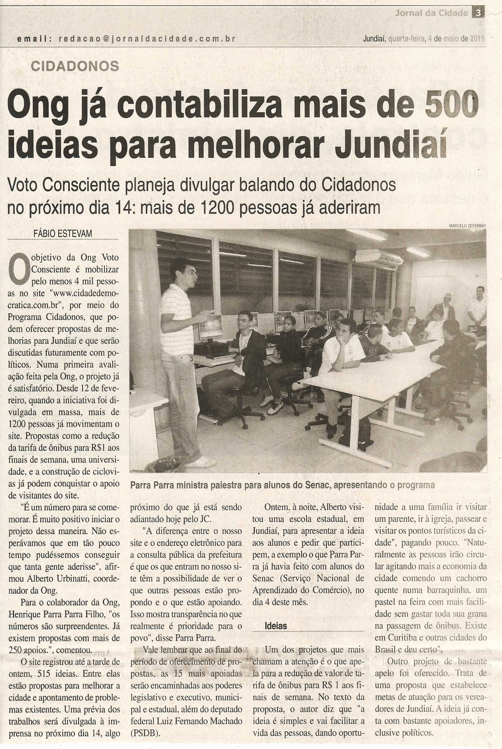 Jornal da Cidade - 04/05/2011