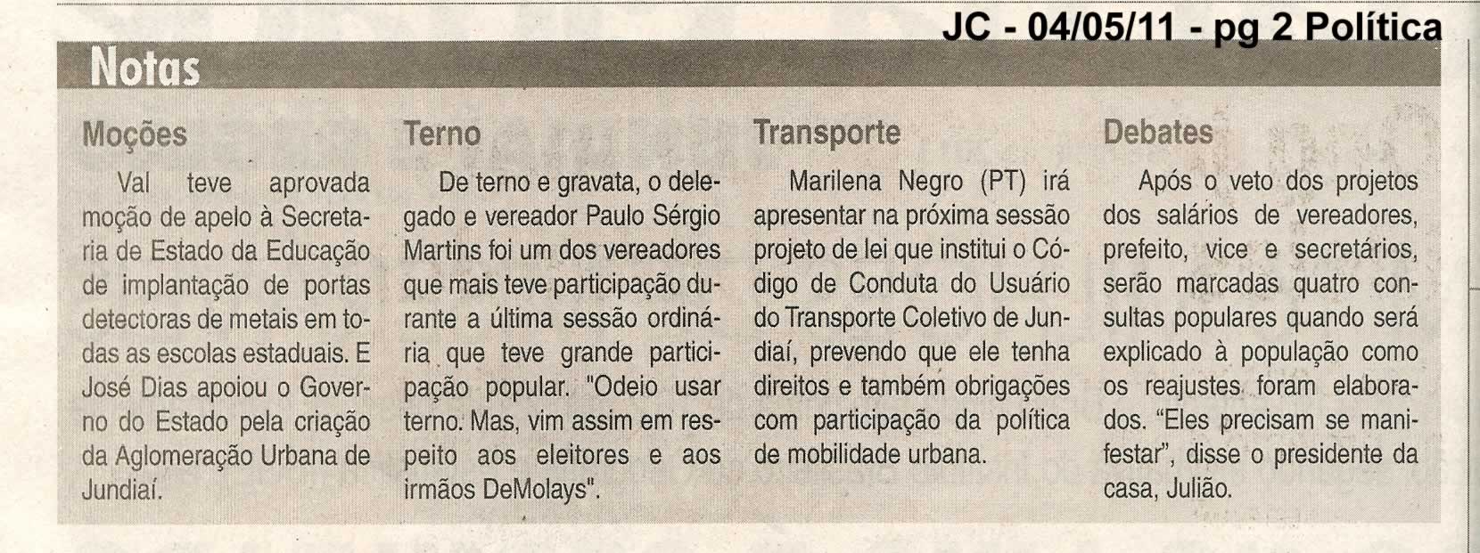 Jornal da Cidade - 04/05/2011