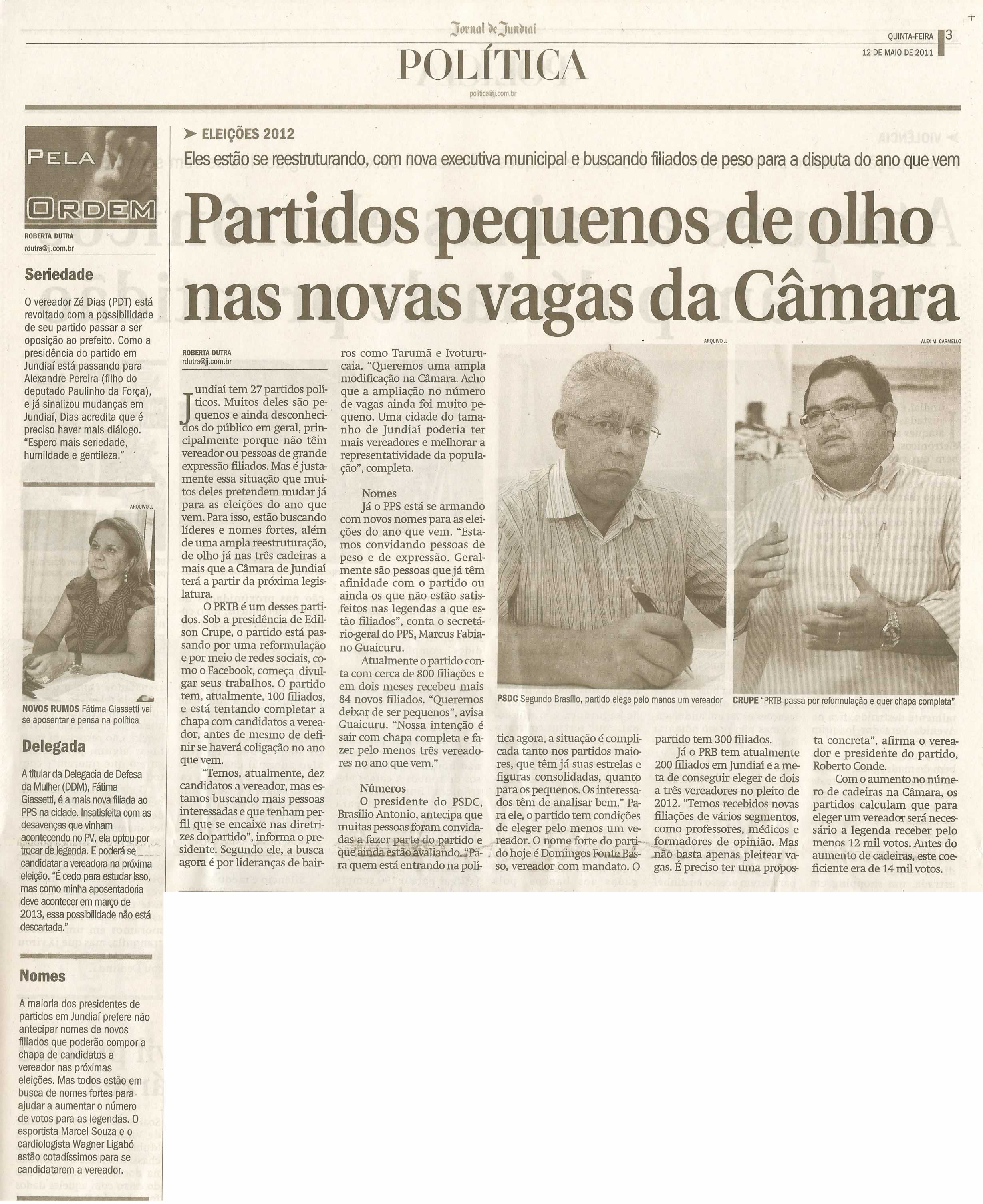 Jornal de Jundiaí - 12/05/2011