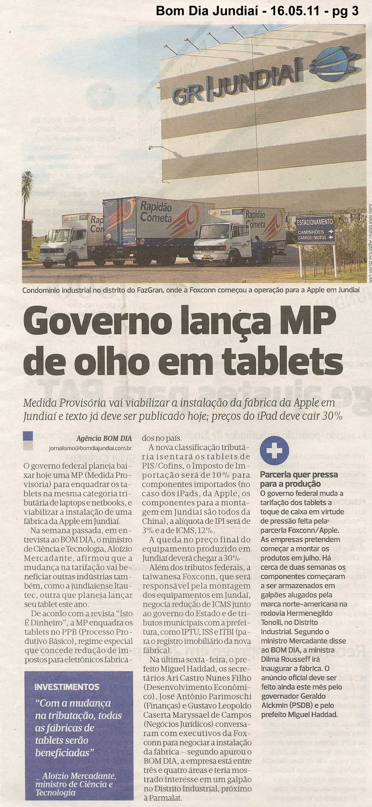 Bom Dia Jundiaí - 16/05/2011
