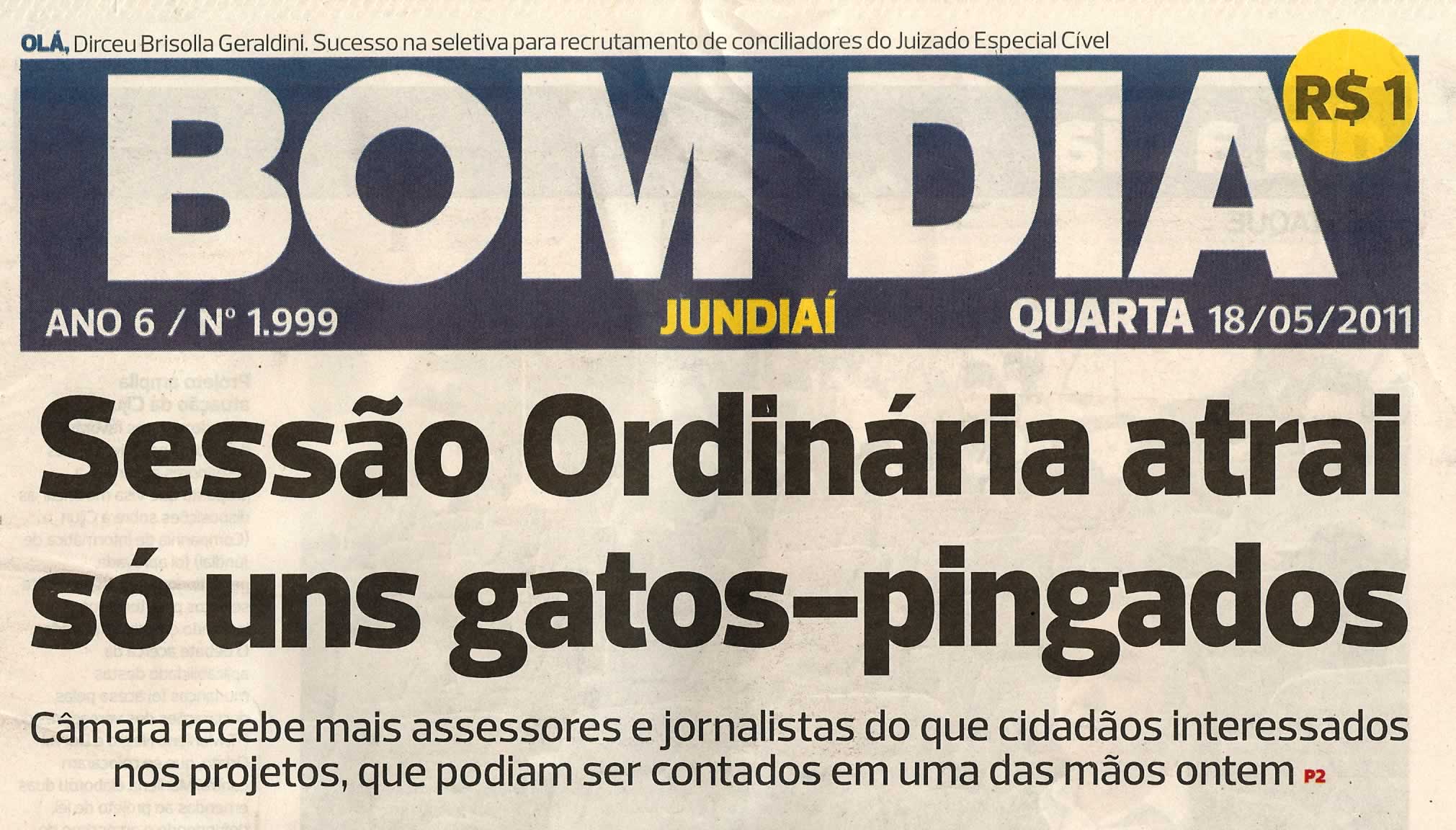 Bom Dia Jundiaí - 18/05/2011