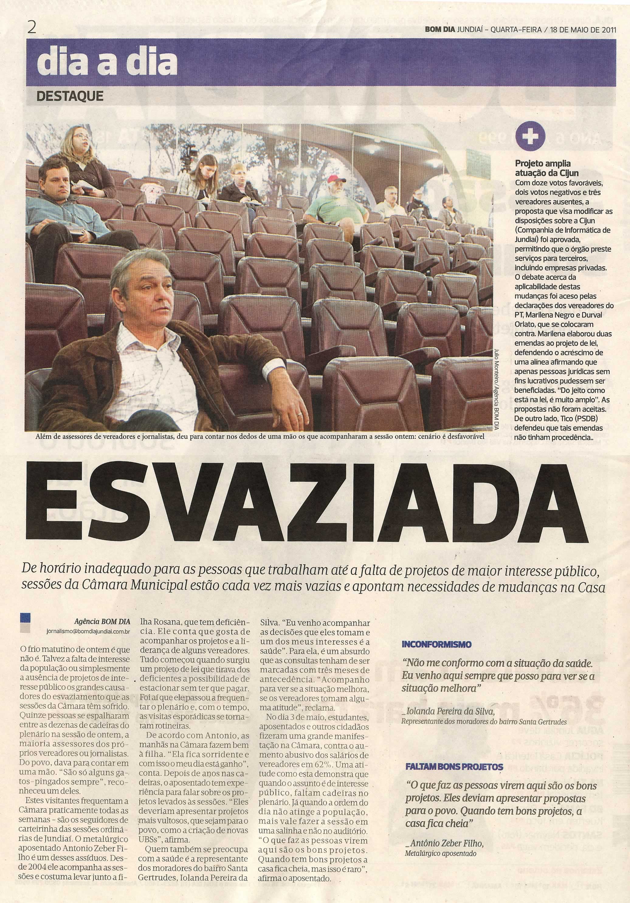 Bom Dia Jundiaí - 18/05/2011