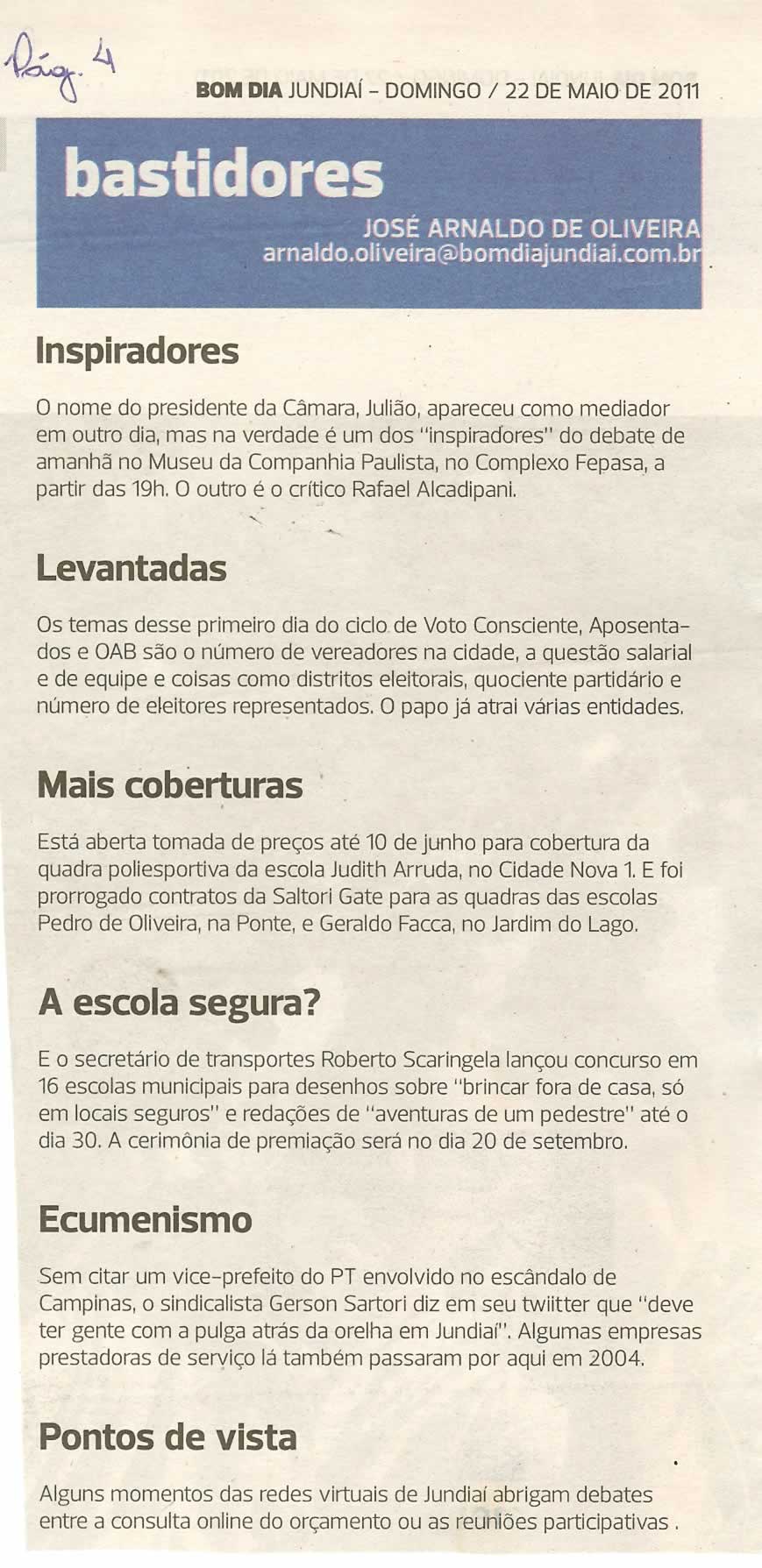 Bom Dia Jundiaí - 22/05/2011