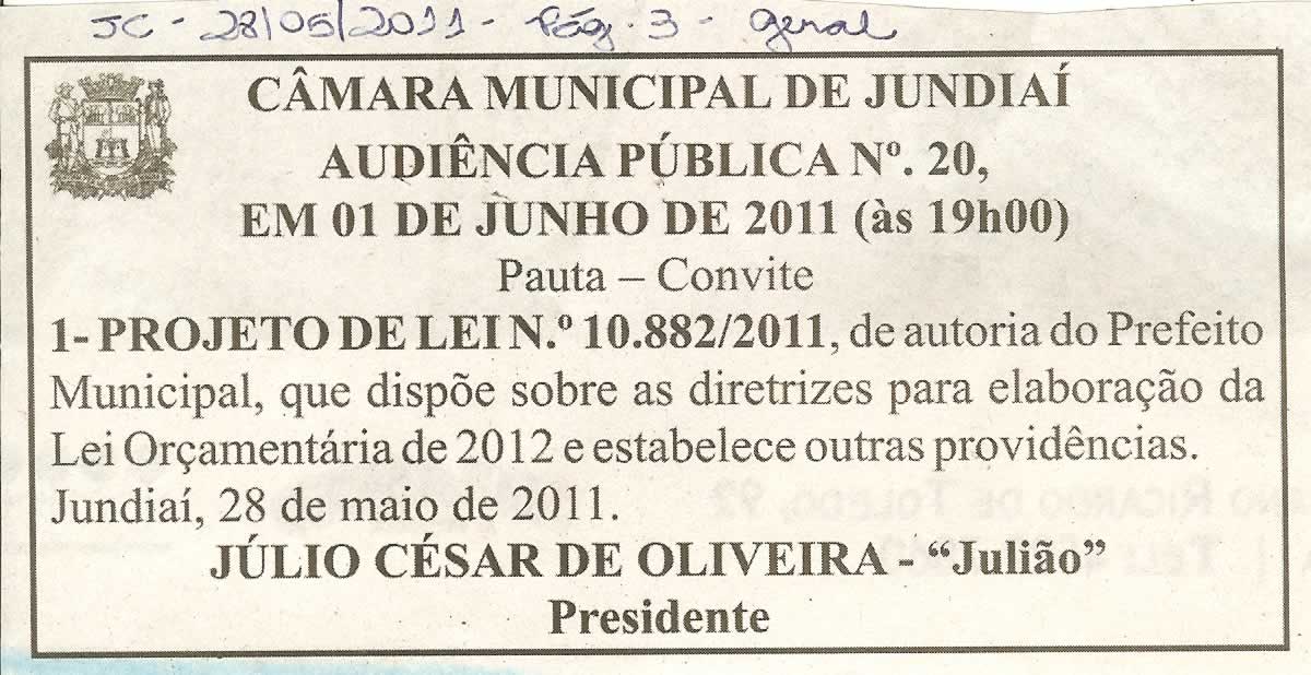 Jornal da Cidade - 28/05/2011