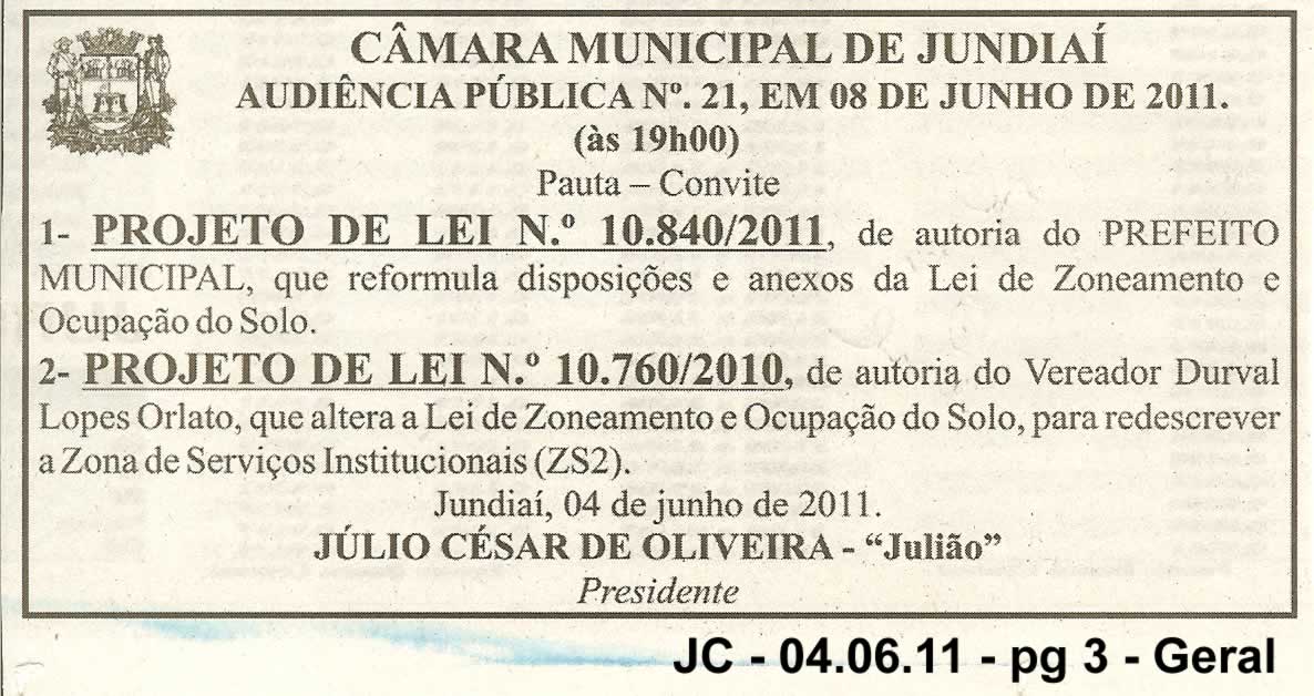 Jornal da Cidade - 04/06/2011