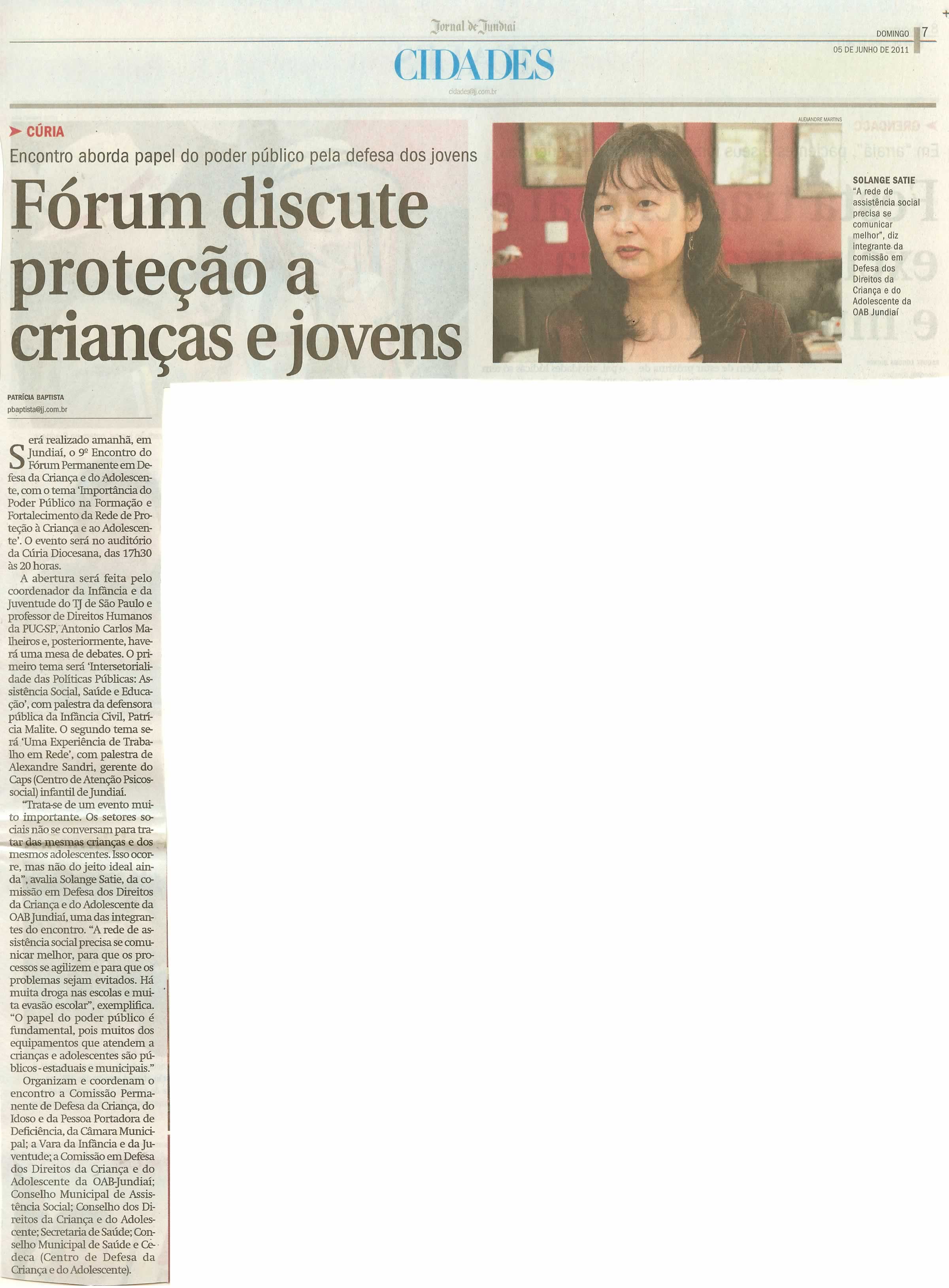 Jornal de Jundiaí - 05/06/2011