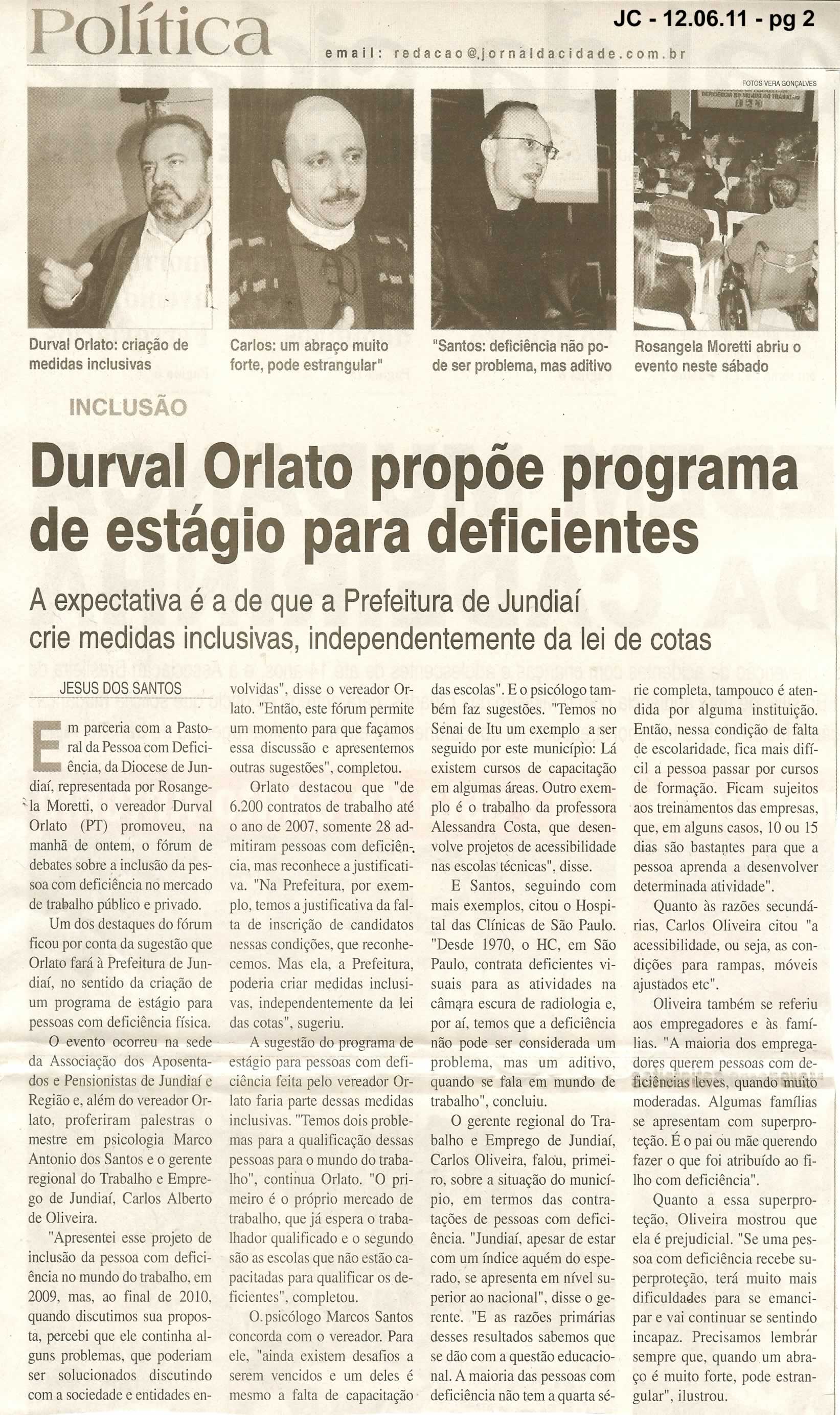 Jornal da Cidade - 12/06/2011