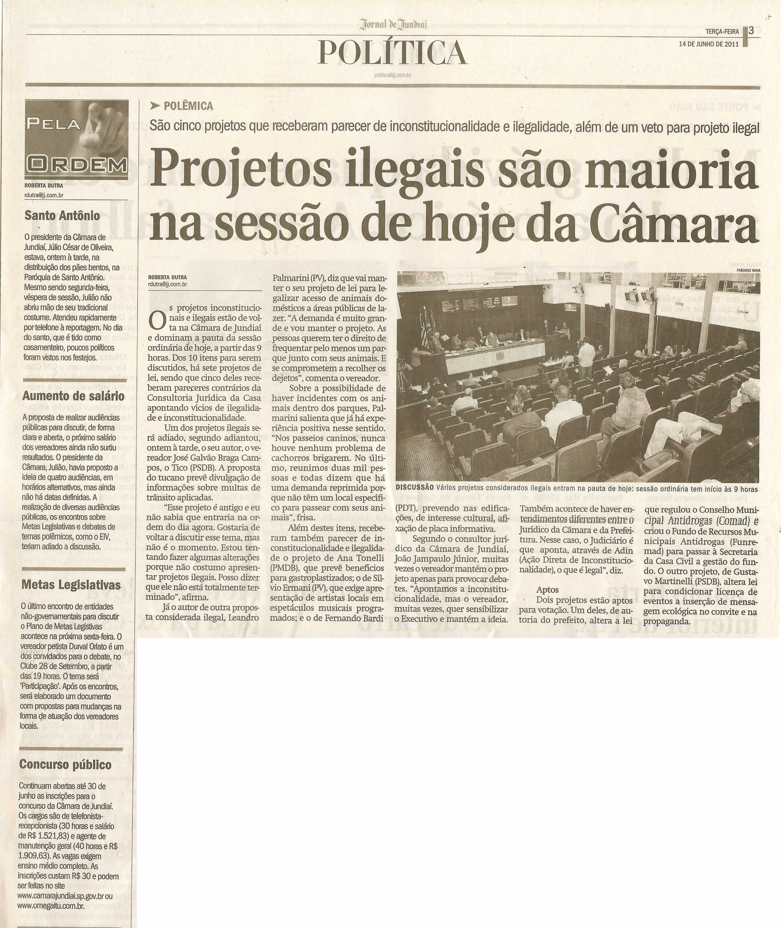 Jornal de Jundiaí - 14/06/2011