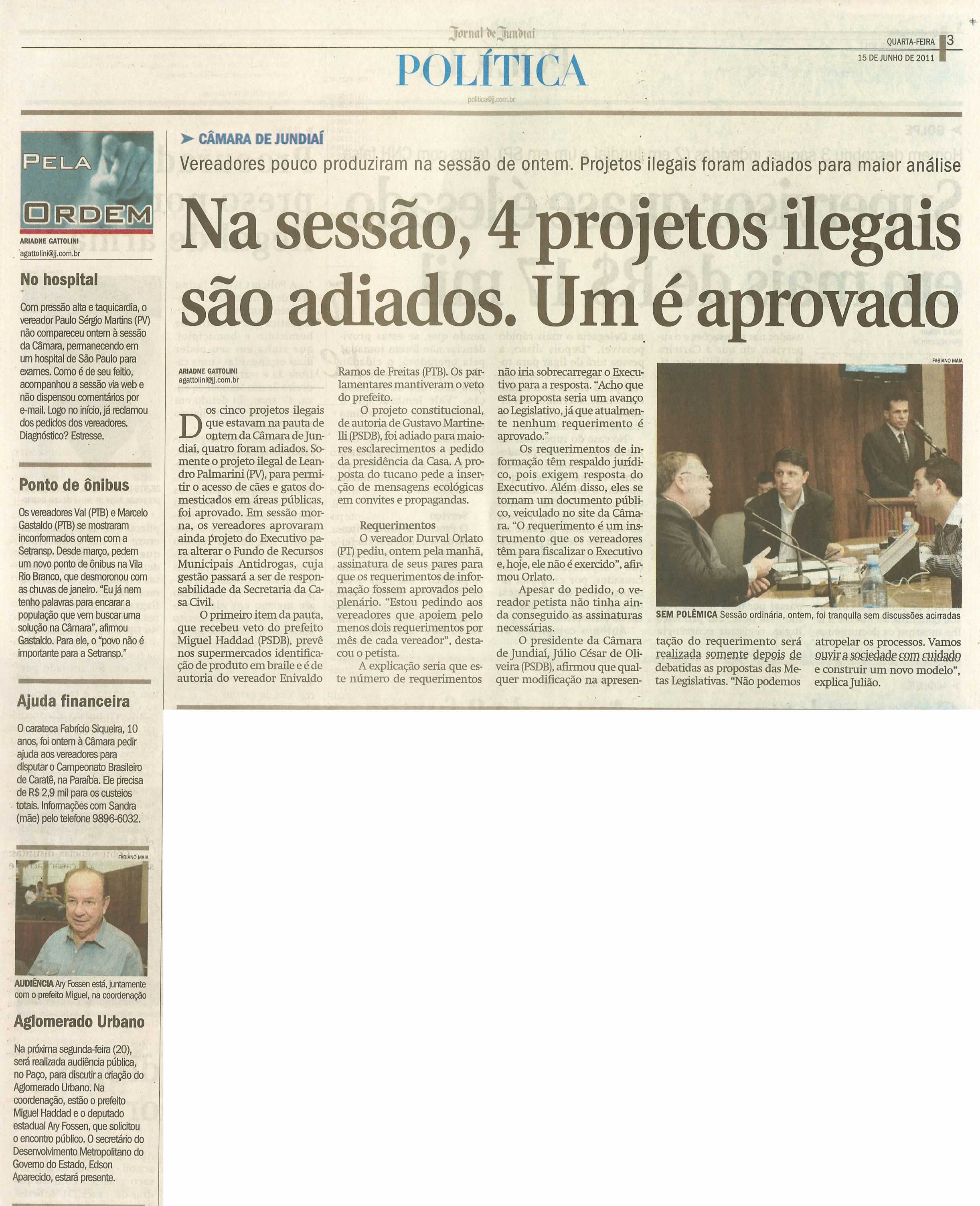 Jornal de Jundiaí - 15/06/2011