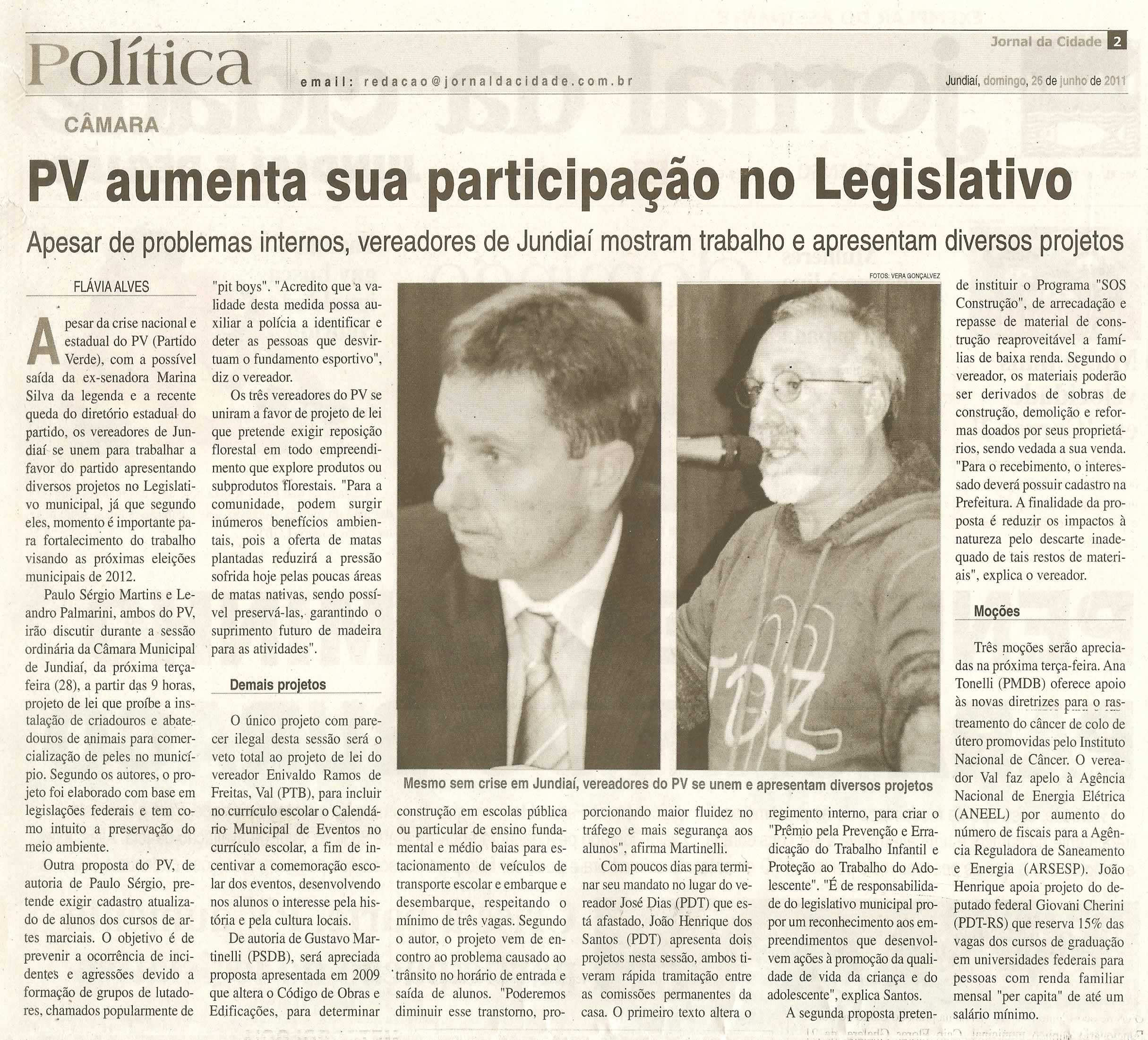 Jornal de Jundiaí - 26/06/2011