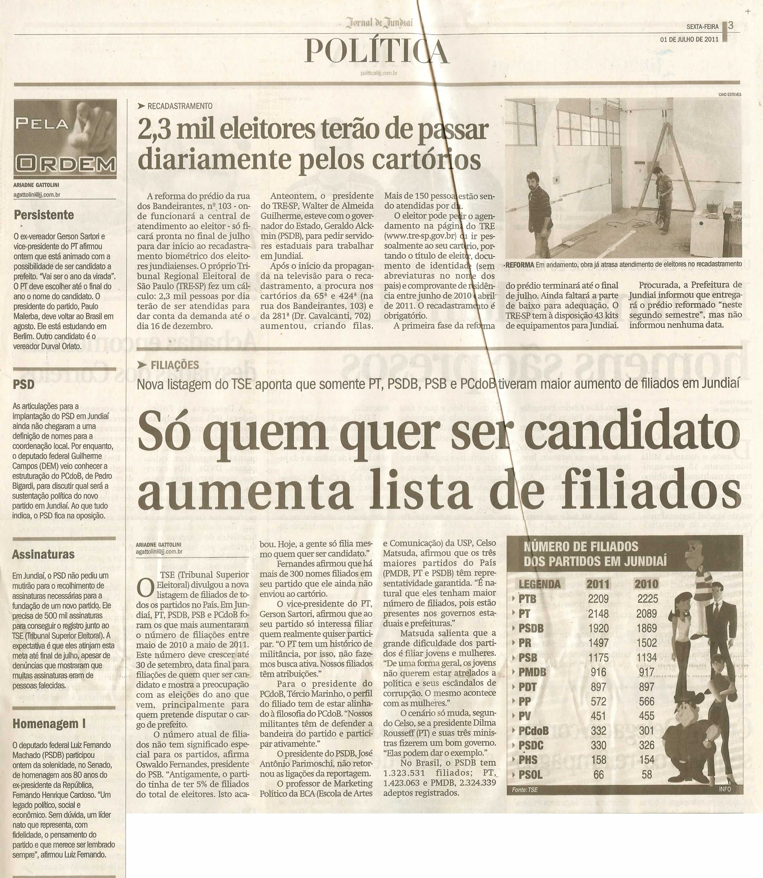 Jornal de Jundiaí - 01/07/2011