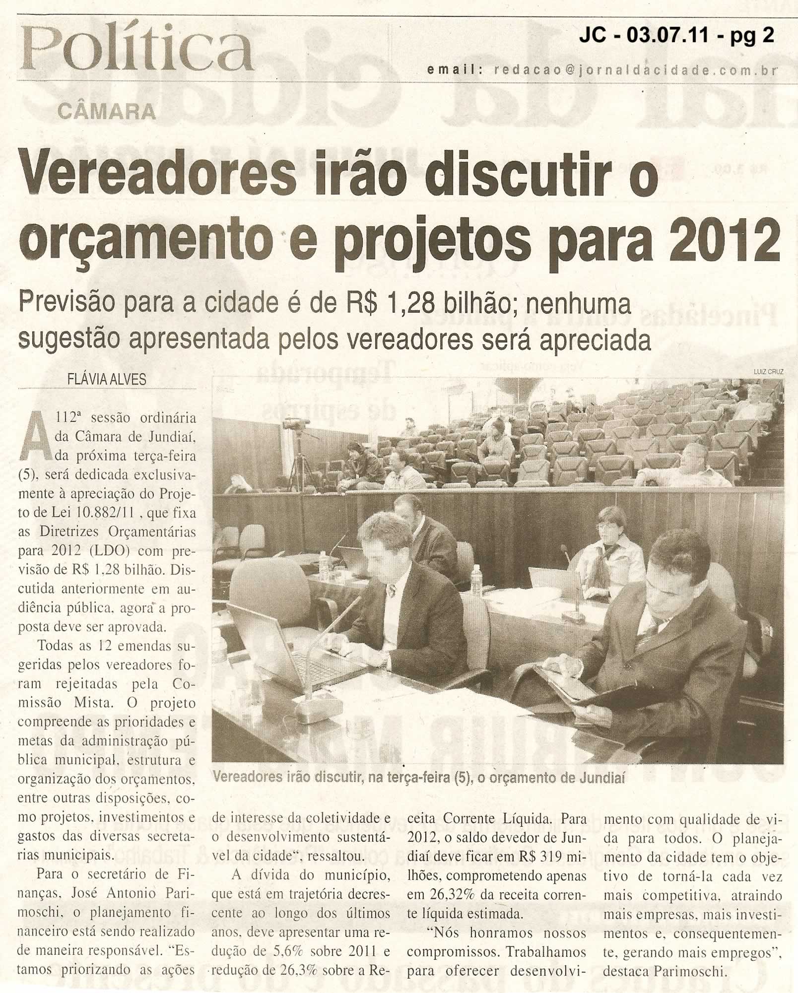 Jornal da Cidade - 03/07/2011