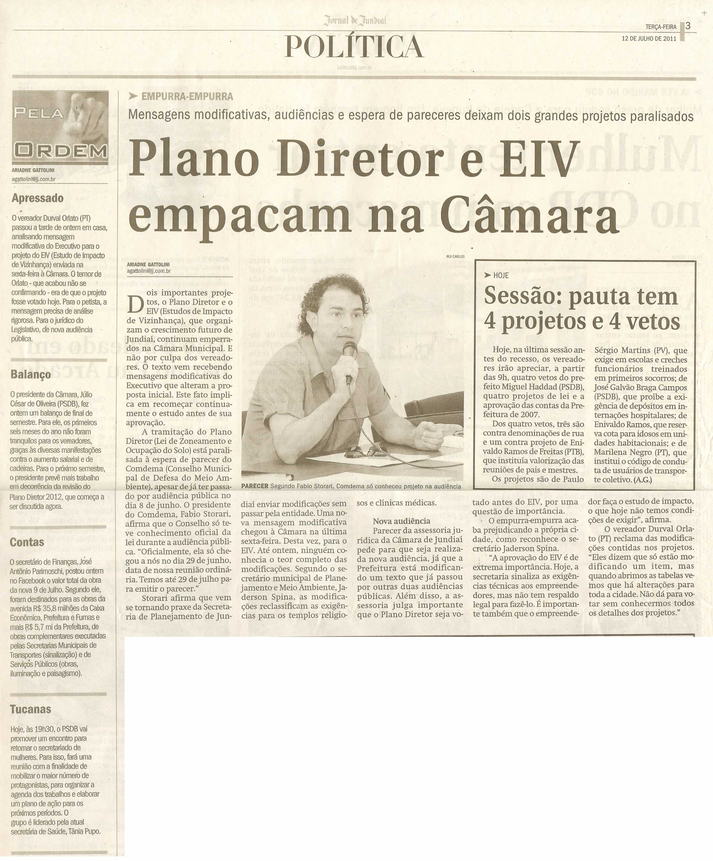 Jornal de Jundiaí - 12/07/2011