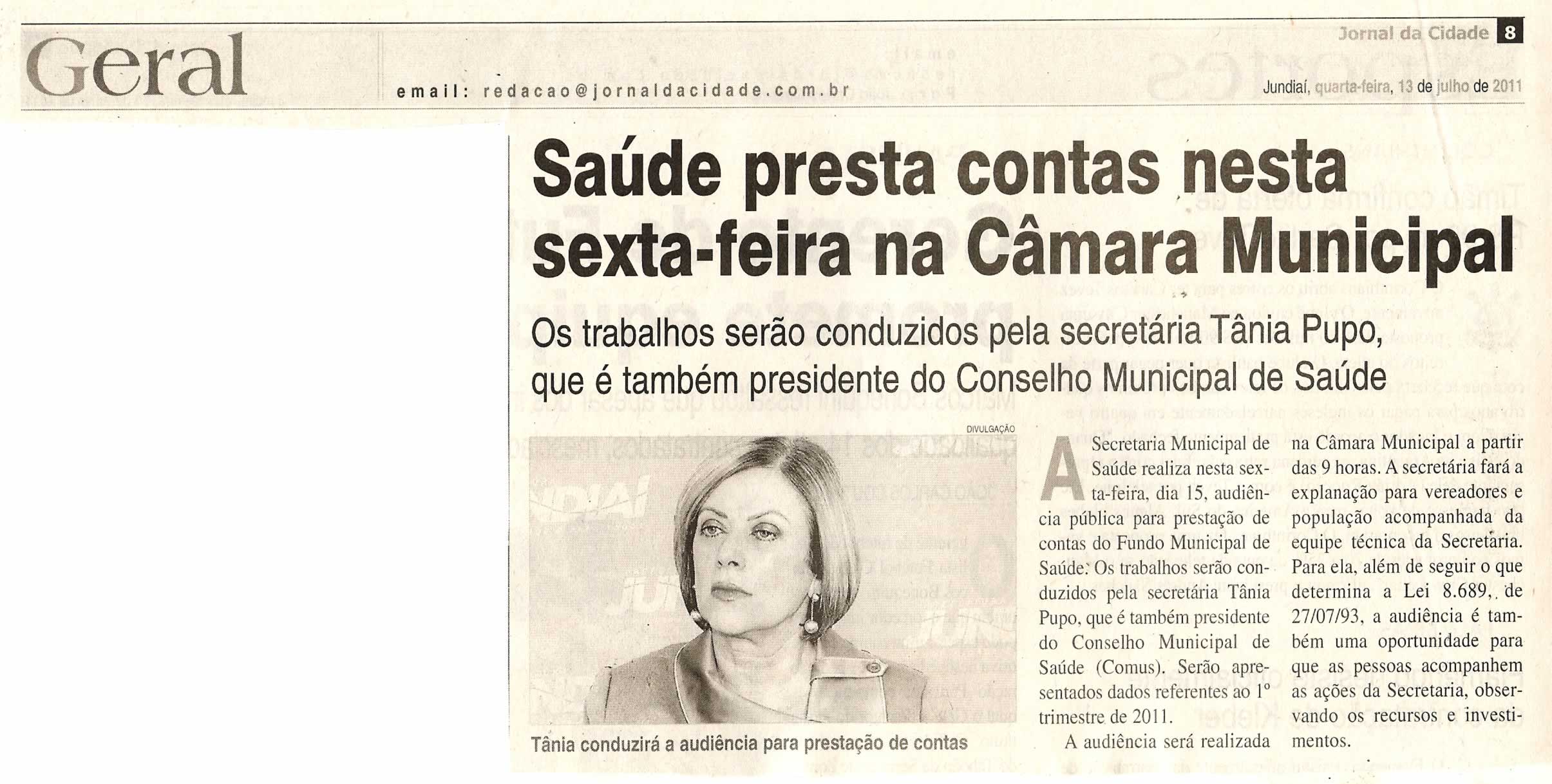 Jornal da Cidade - 13/07/2011