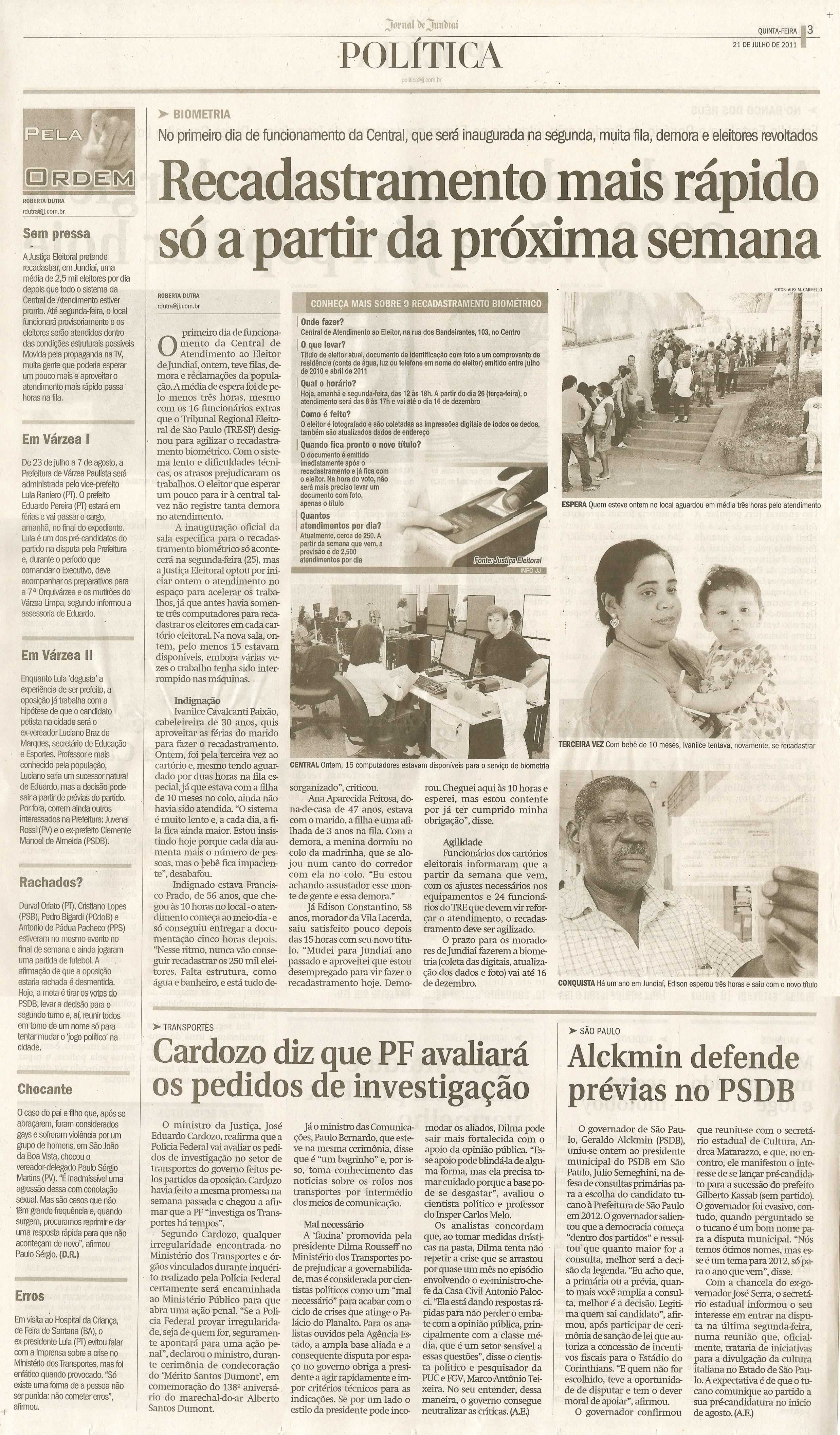Jornal de Jundiaí - 21/07/2011