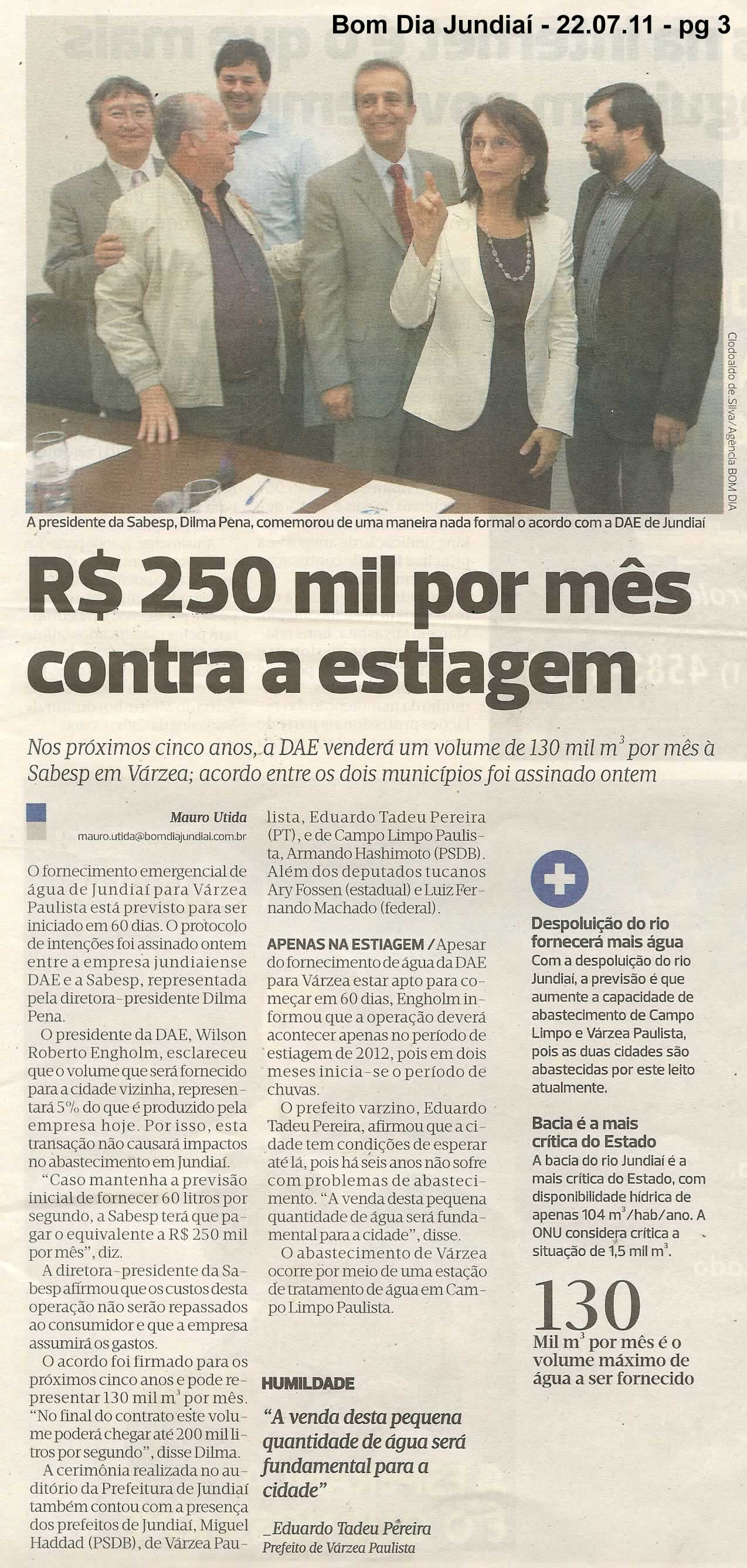 Bom Dia Jundiaí - 22/07/2011