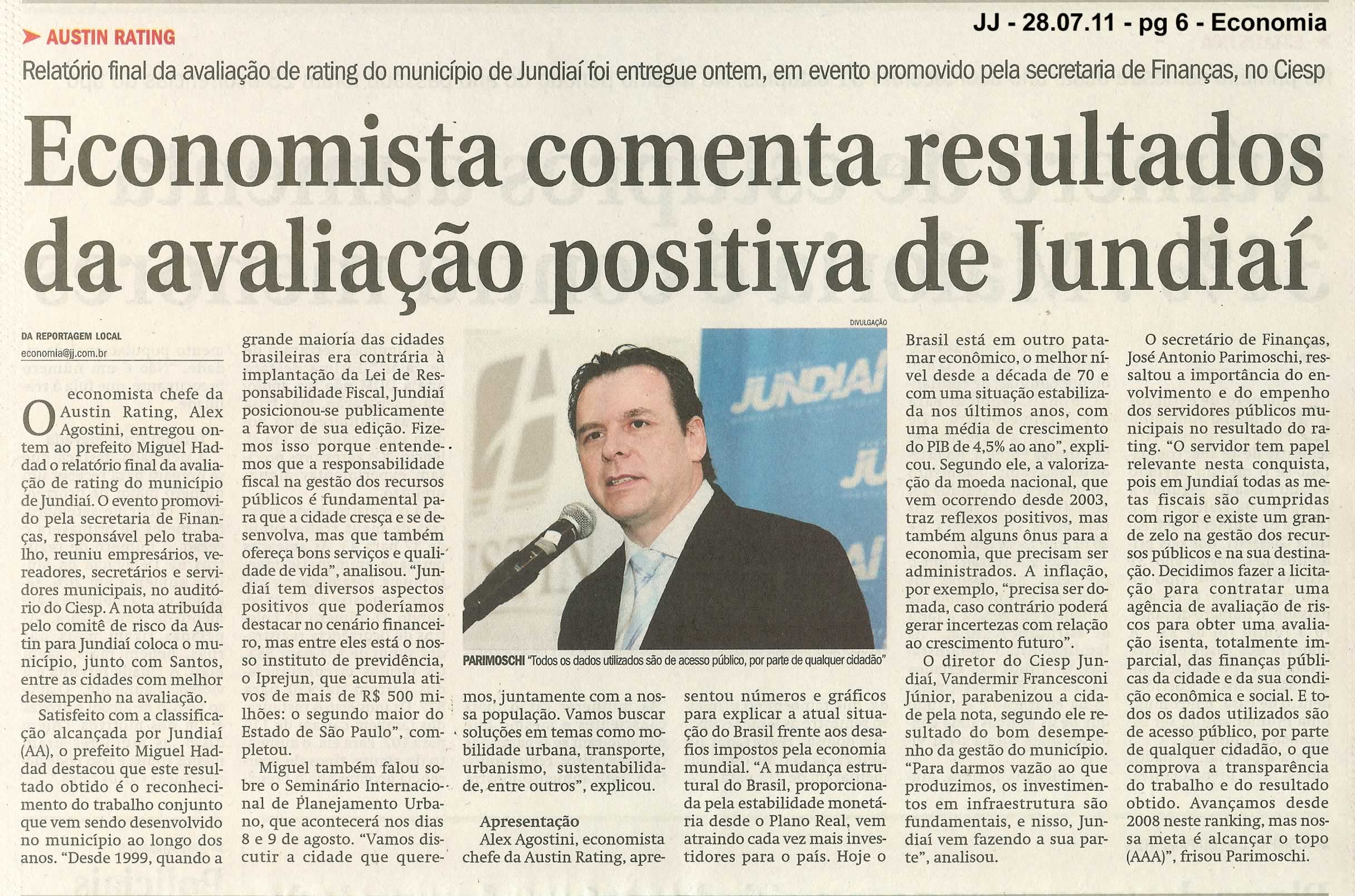 Jornal de Jundiaí - 28/07/2011