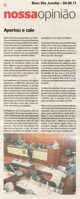 Bom Dia Jundiaí - 04/08/2011