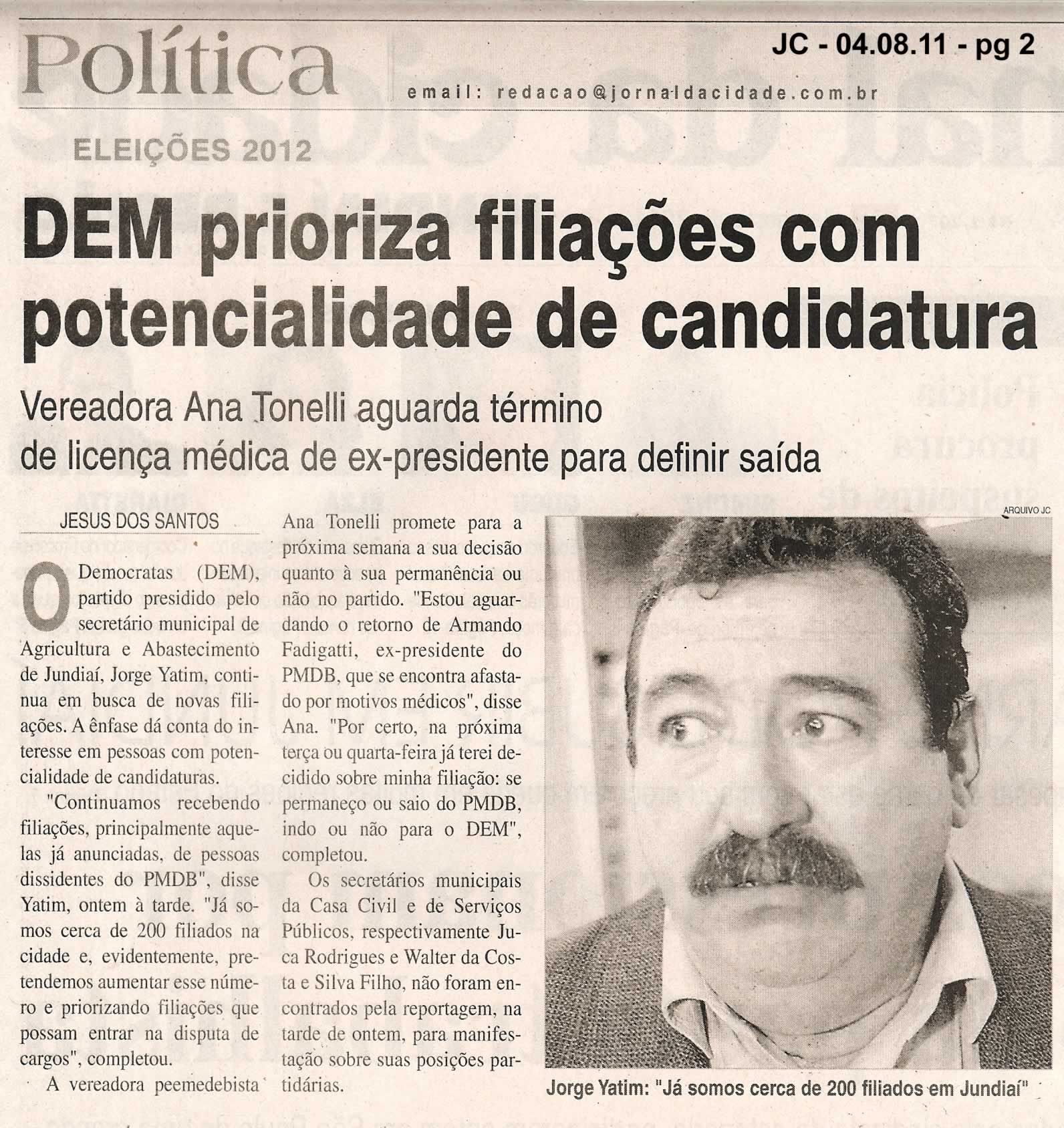Jornal da Cidade - 04/08/2011