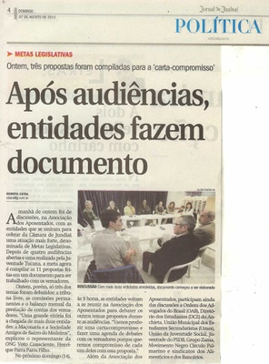 Jornal de Jundiaí - 07/08/2011