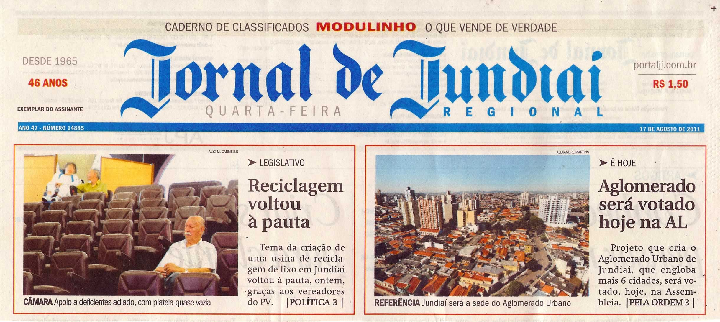 Jornal de Jundiaí - 17/08/2011