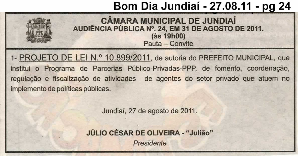 Bom Dia Jundiaí - 27/08/2011