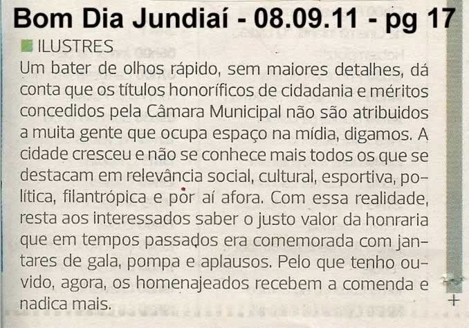 Bom Dia Jundiaí - 08/09/2011