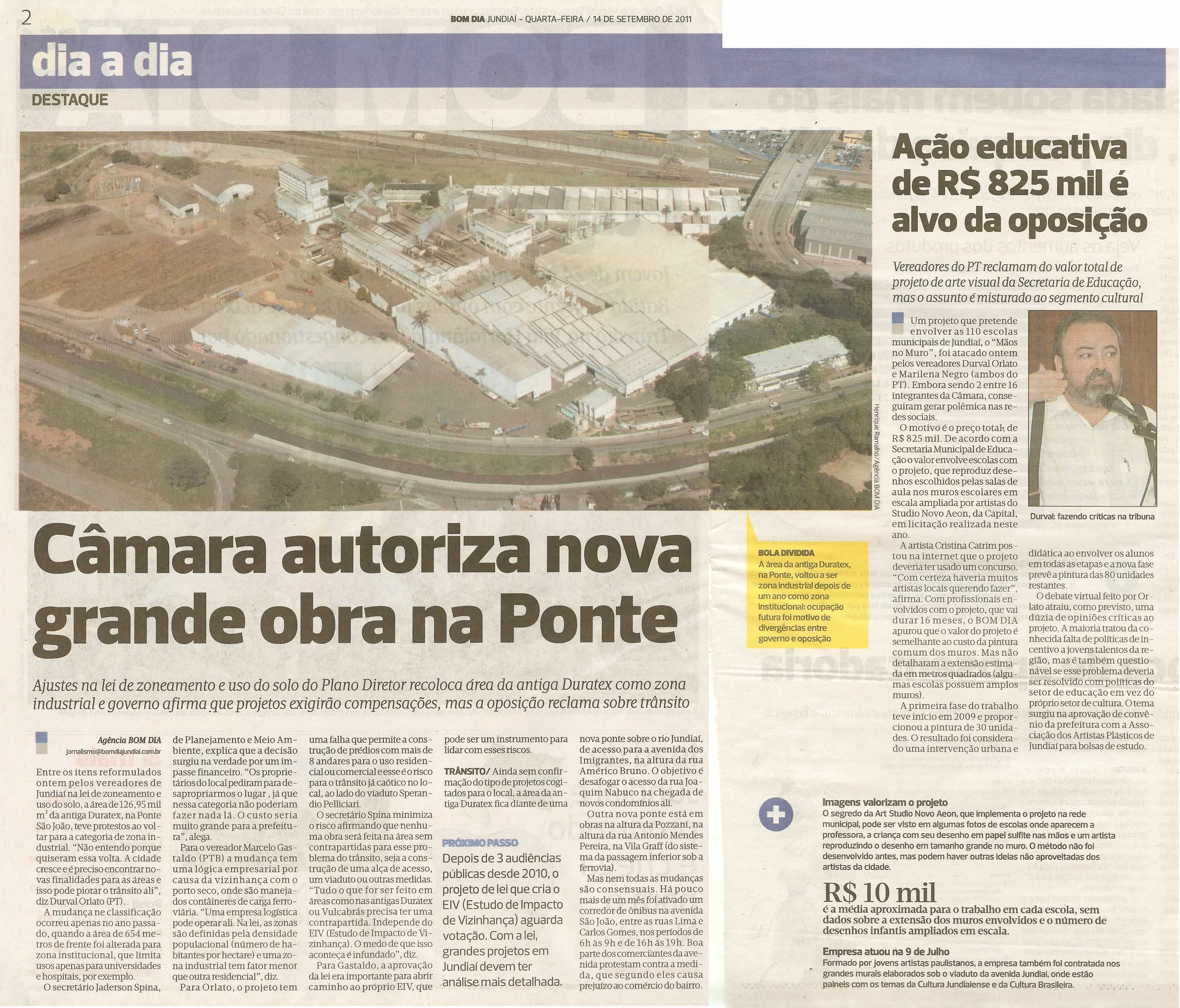 Bom Dia Jundiaí - 14/09/2011