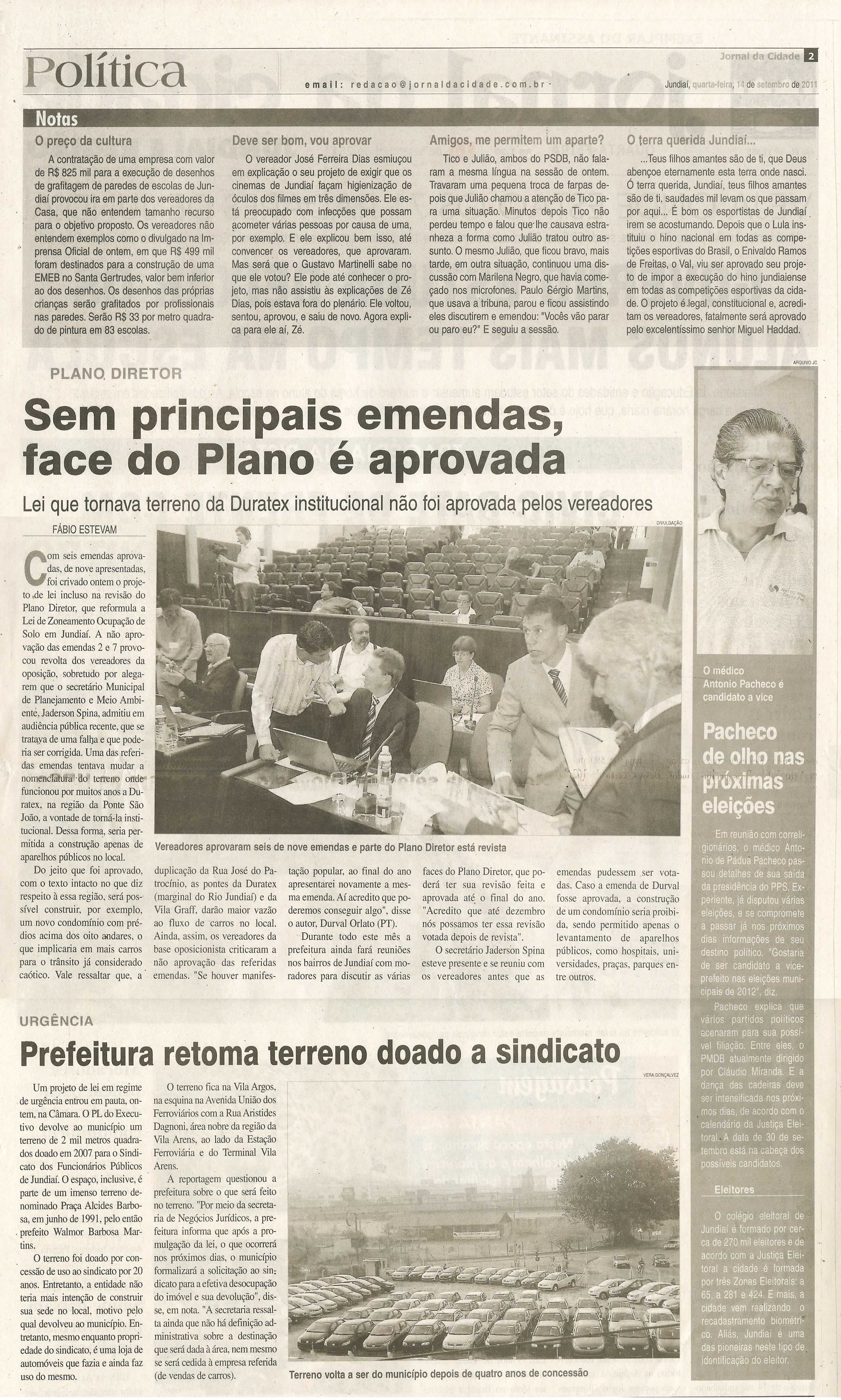 Jornal da Cidade - 14/09/2011