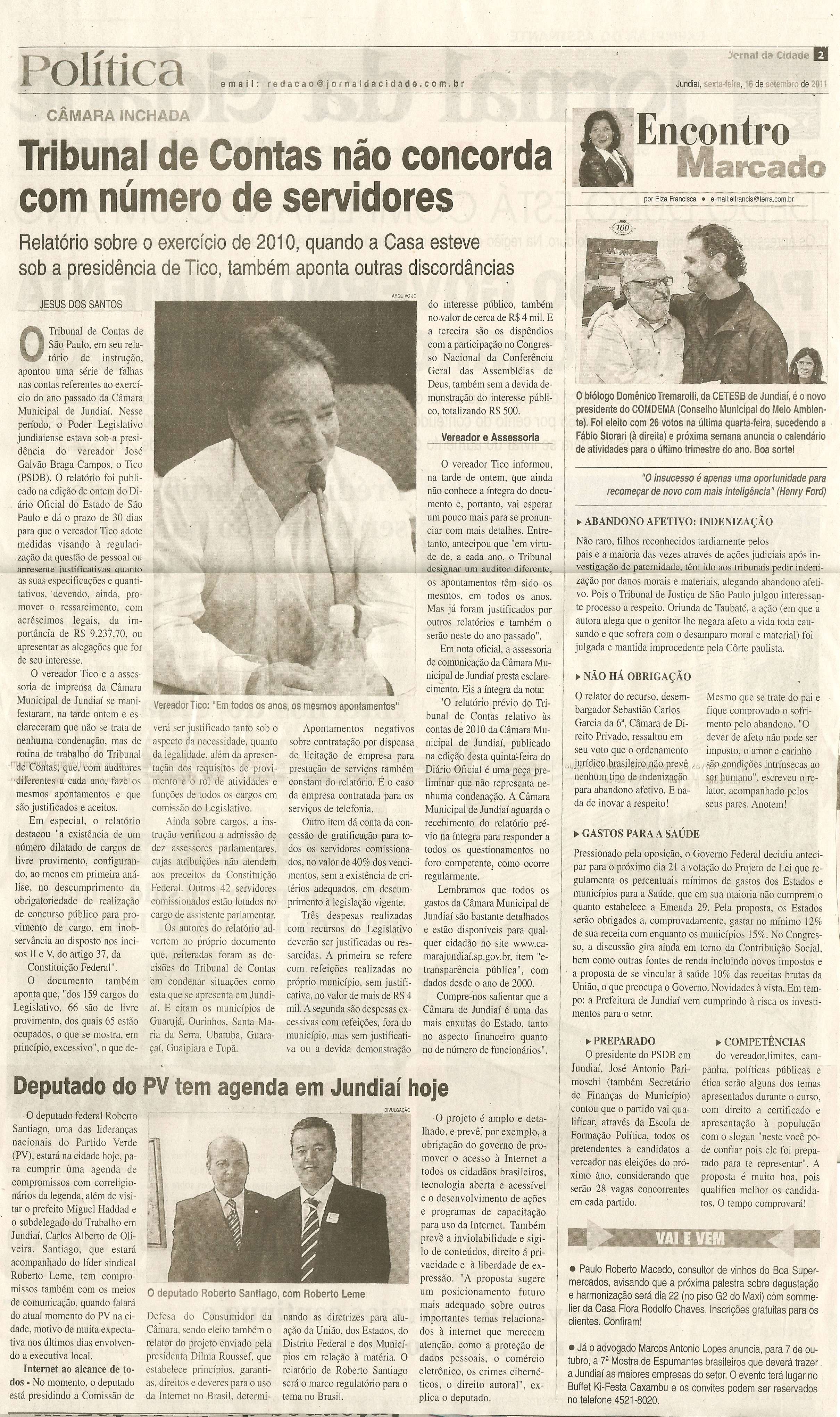 Jornal da Cidade - 16/09/2011