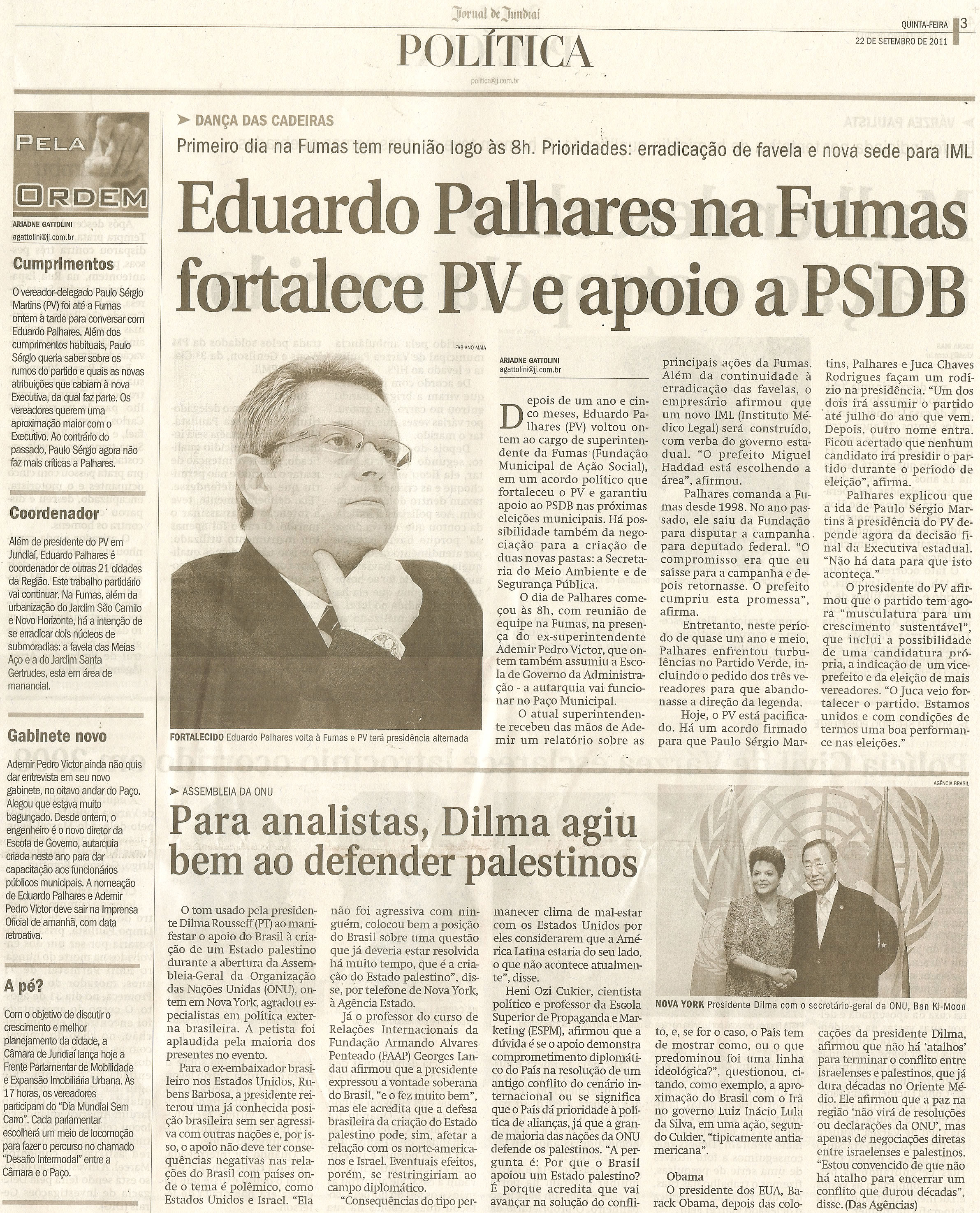 Jornal de Jundiaí - 22/09/2011