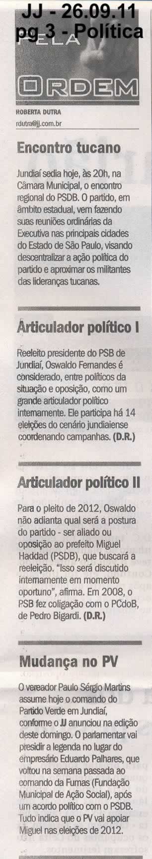 Jornal de Jundiaí - 26/09/2011