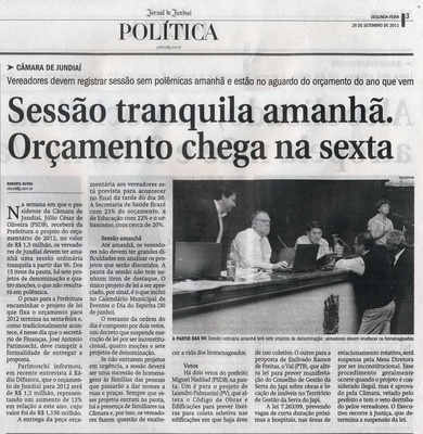 Jornal de Jundiaí - 26/09/2011