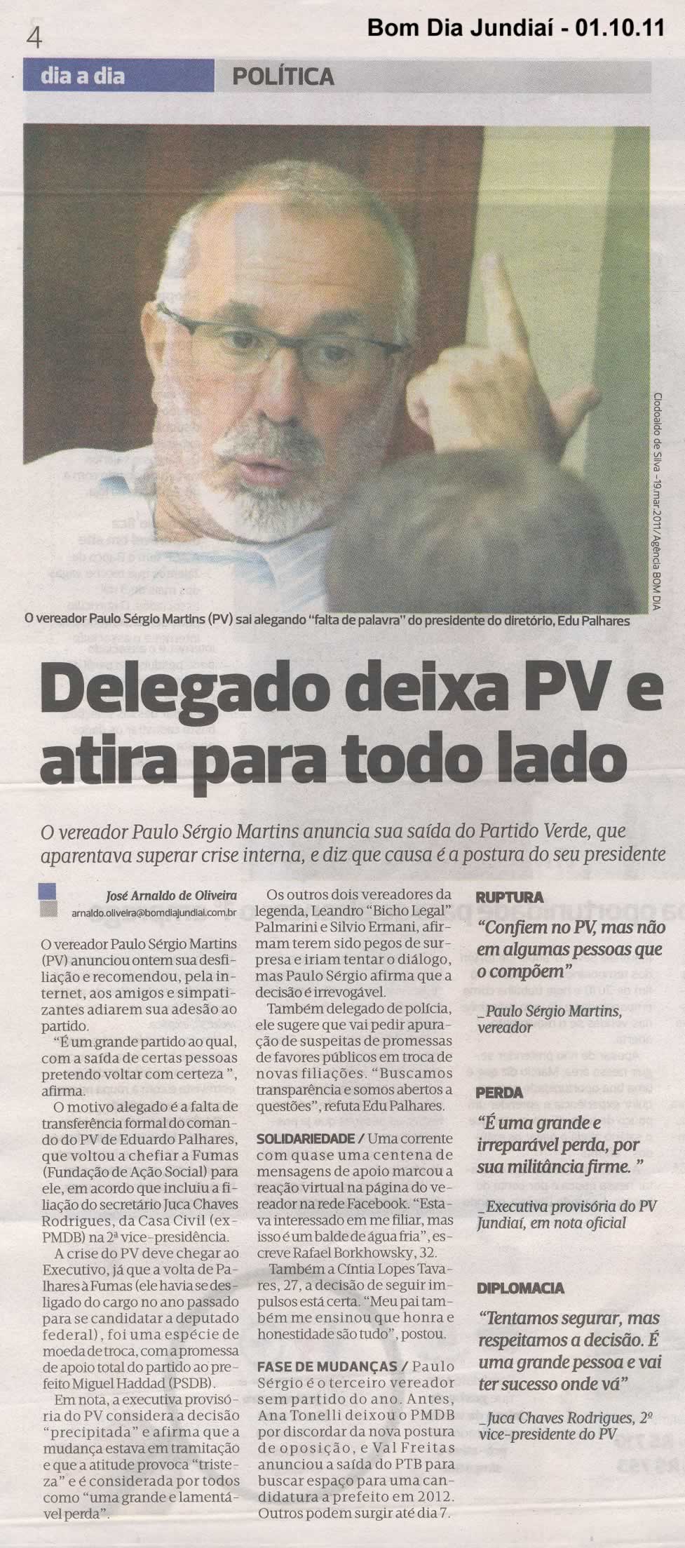 Bom Dia Jundiaí - 01/10/2011