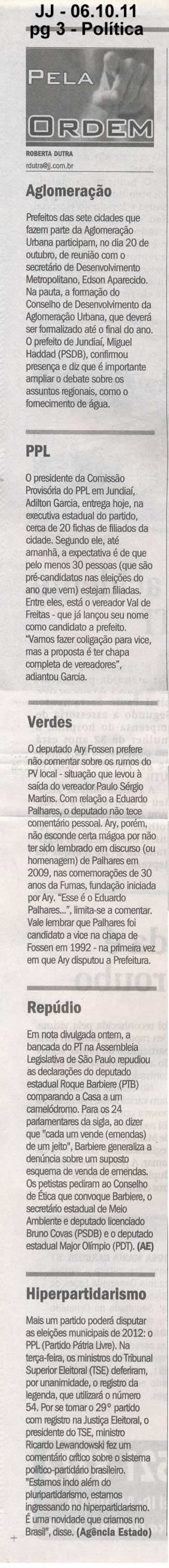 Jornal de Jundiaí - 06/10/2011