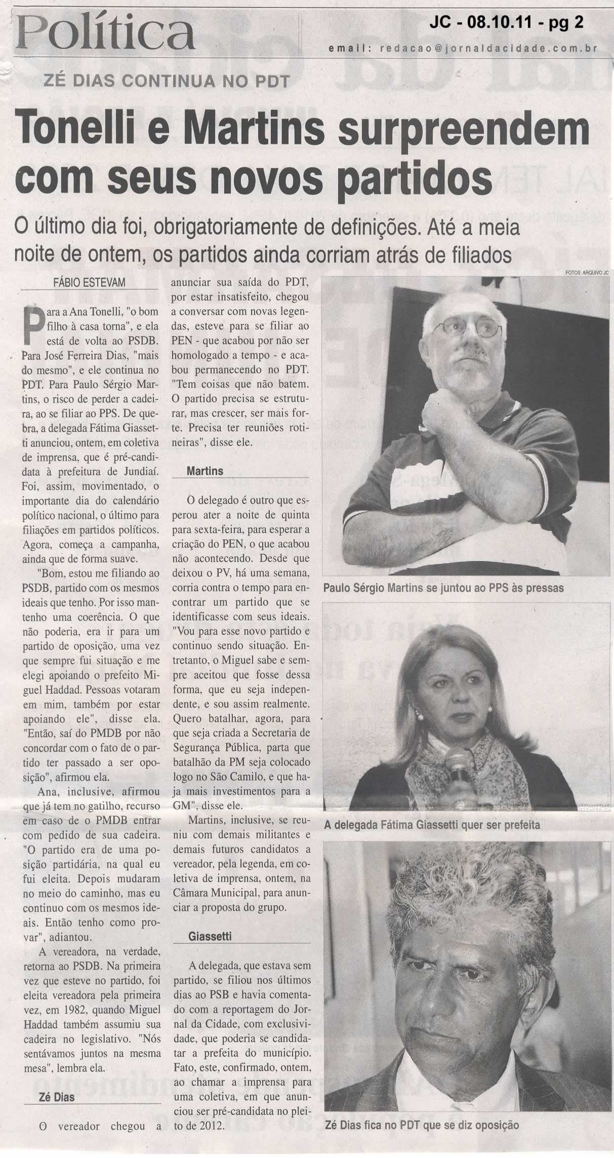 Jornal da Cidade - 08/10/2011